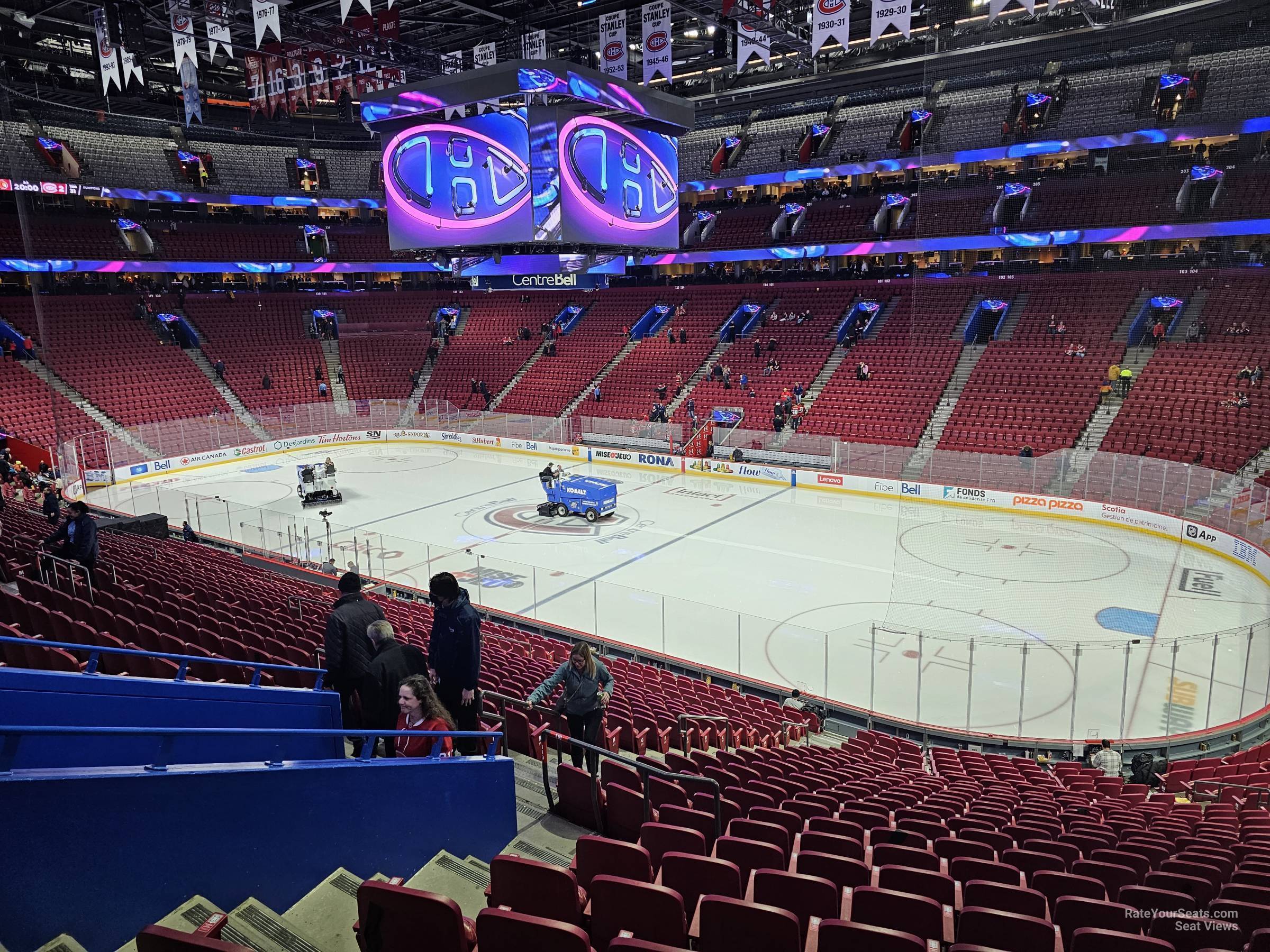 section 110, row v seat view  for hockey - bell centre