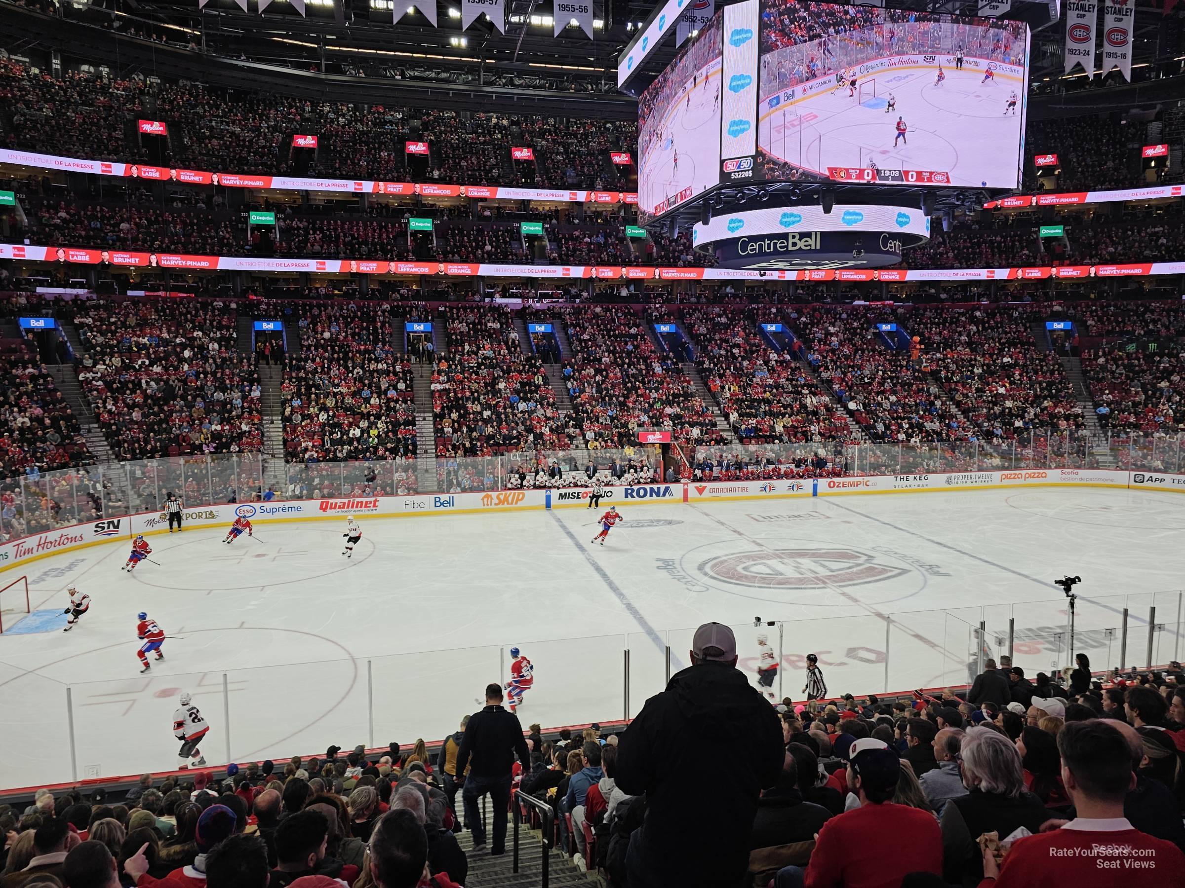 section 115, row n seat view  for hockey - bell centre