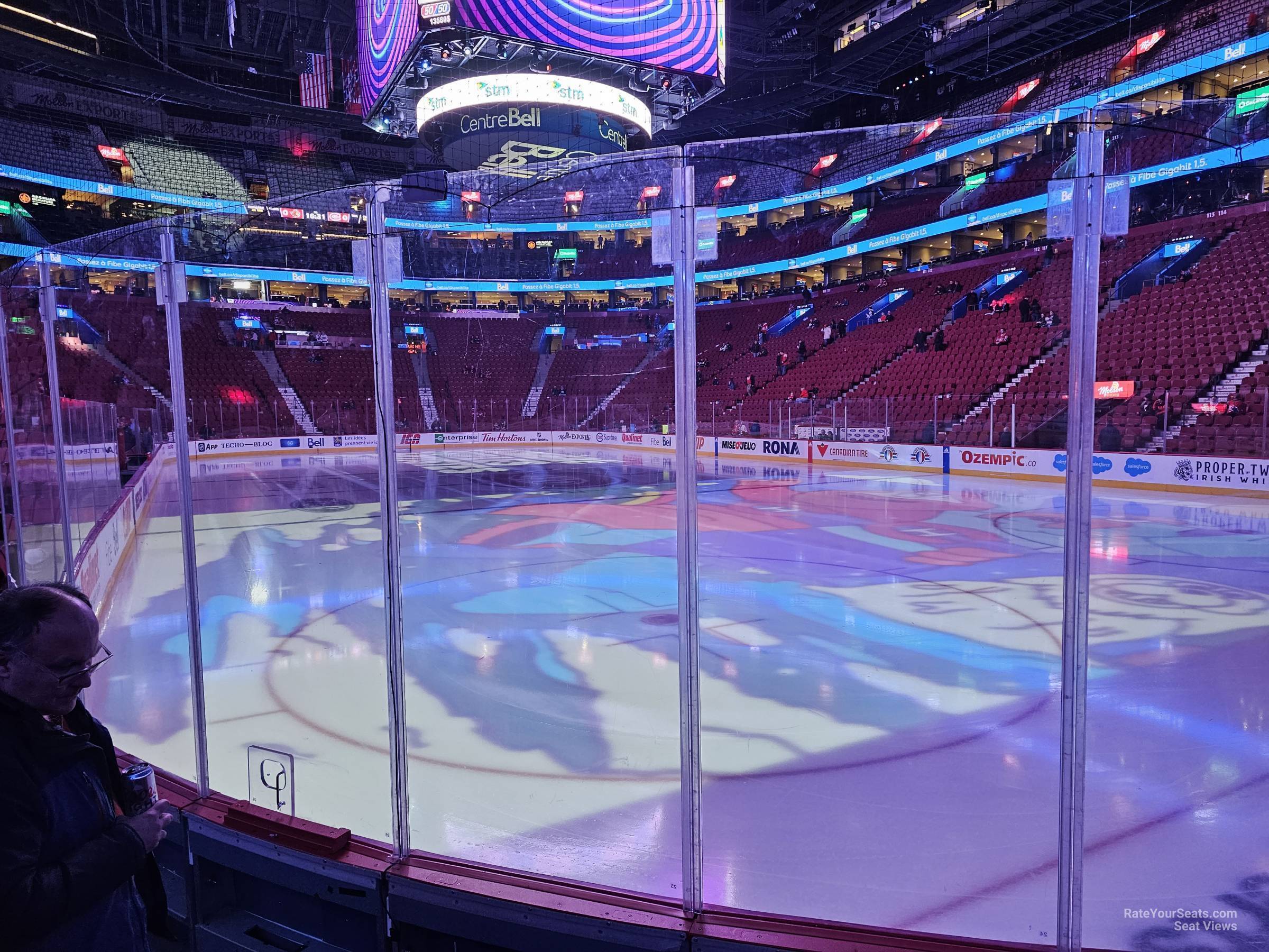 section 121, row dd seat view  for hockey - bell centre