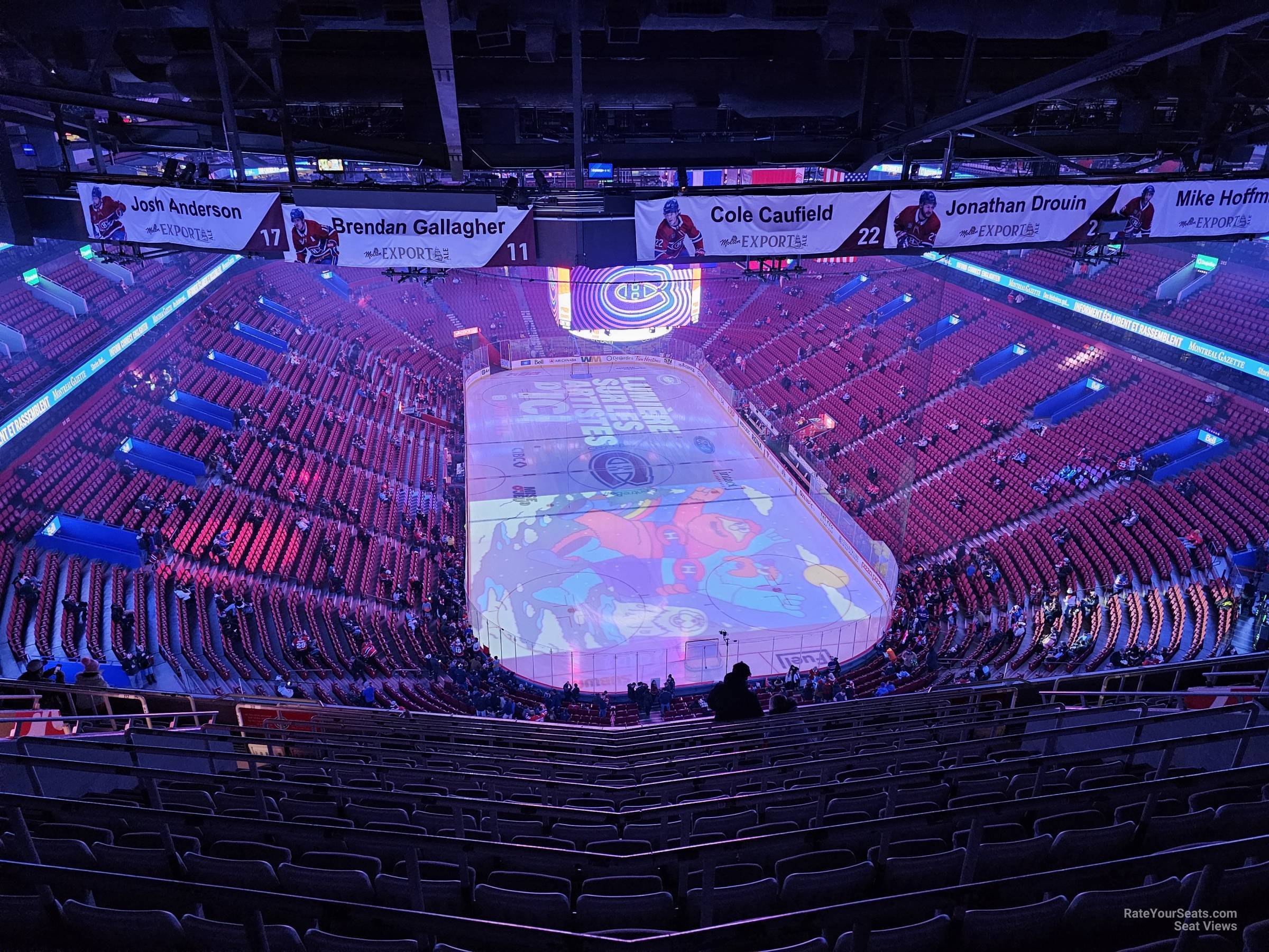 section 411, row c seat view  for hockey - bell centre
