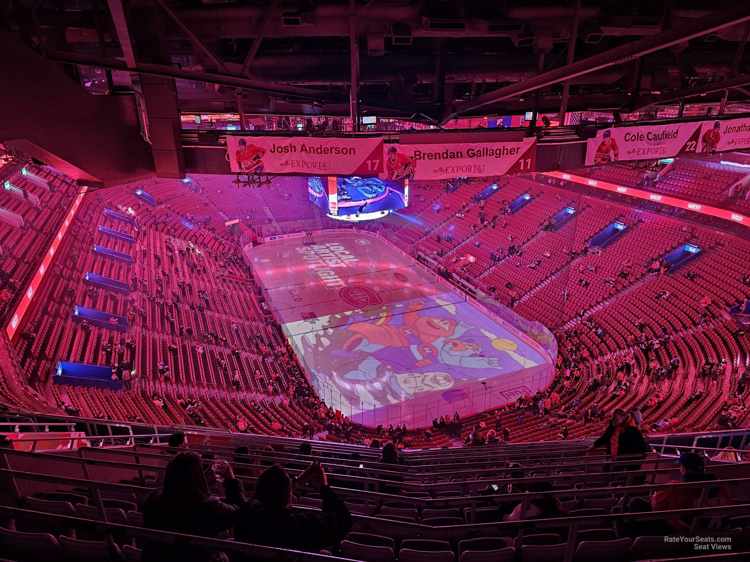 section 412, row c seat view  for hockey - bell centre