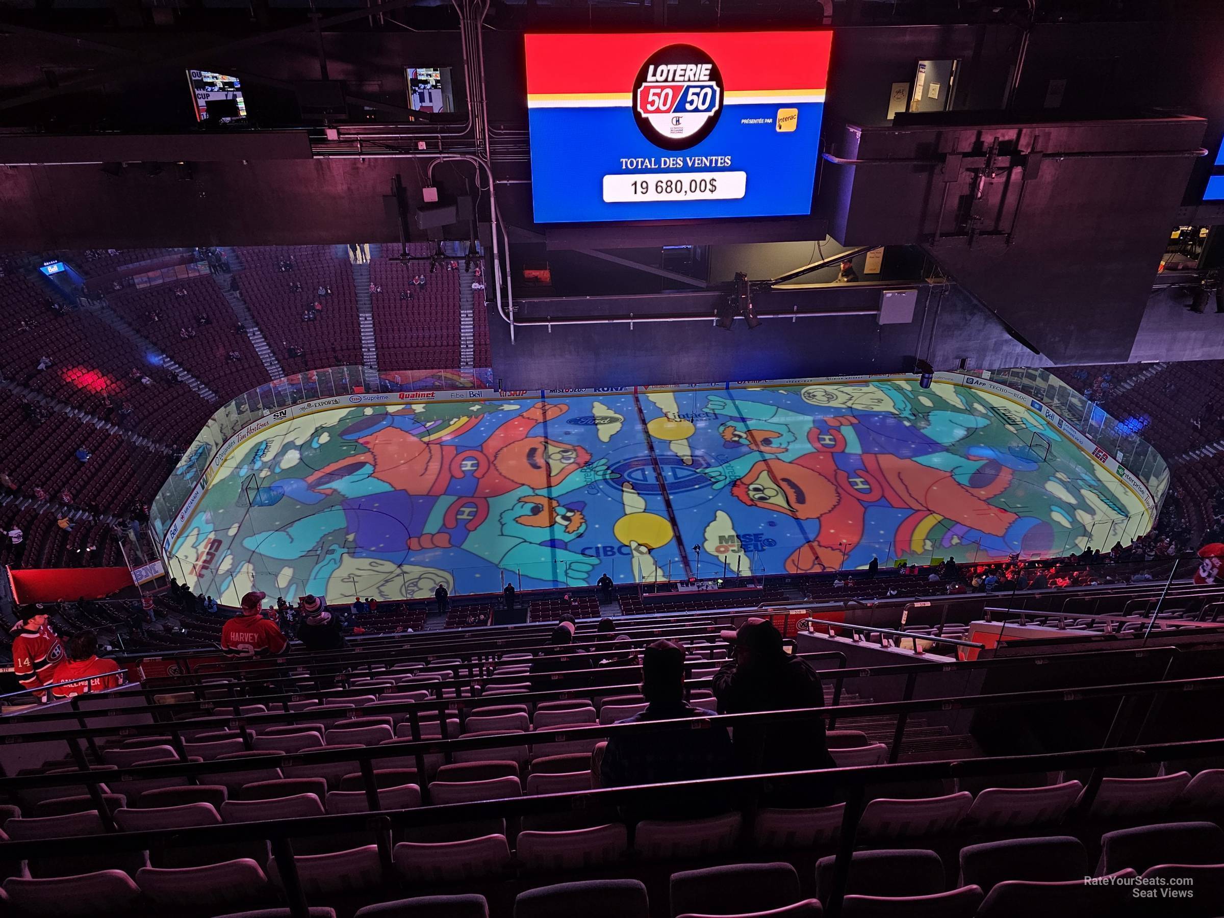 section 420, row c seat view  for hockey - bell centre