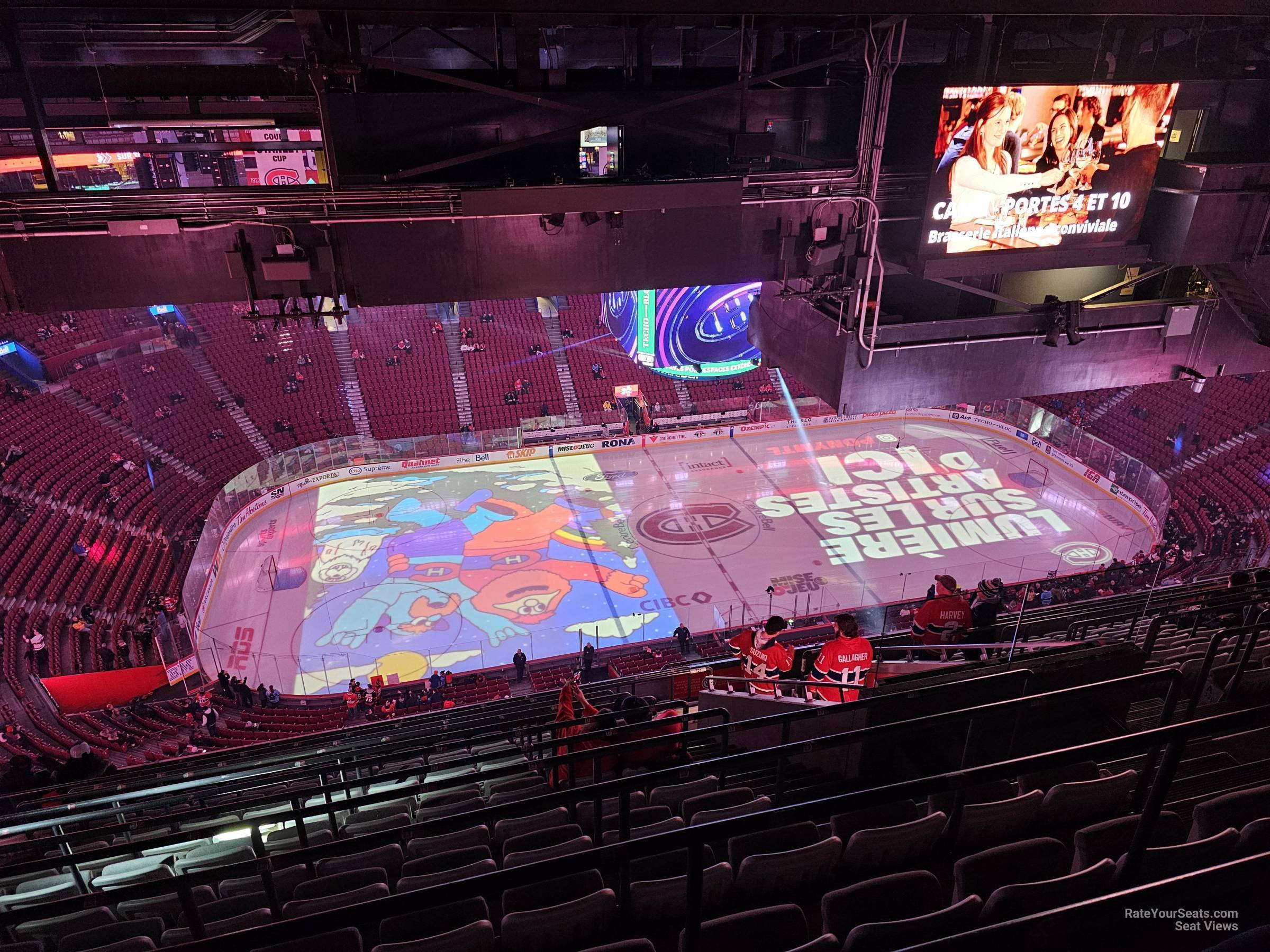 section 421, row c seat view  for hockey - bell centre