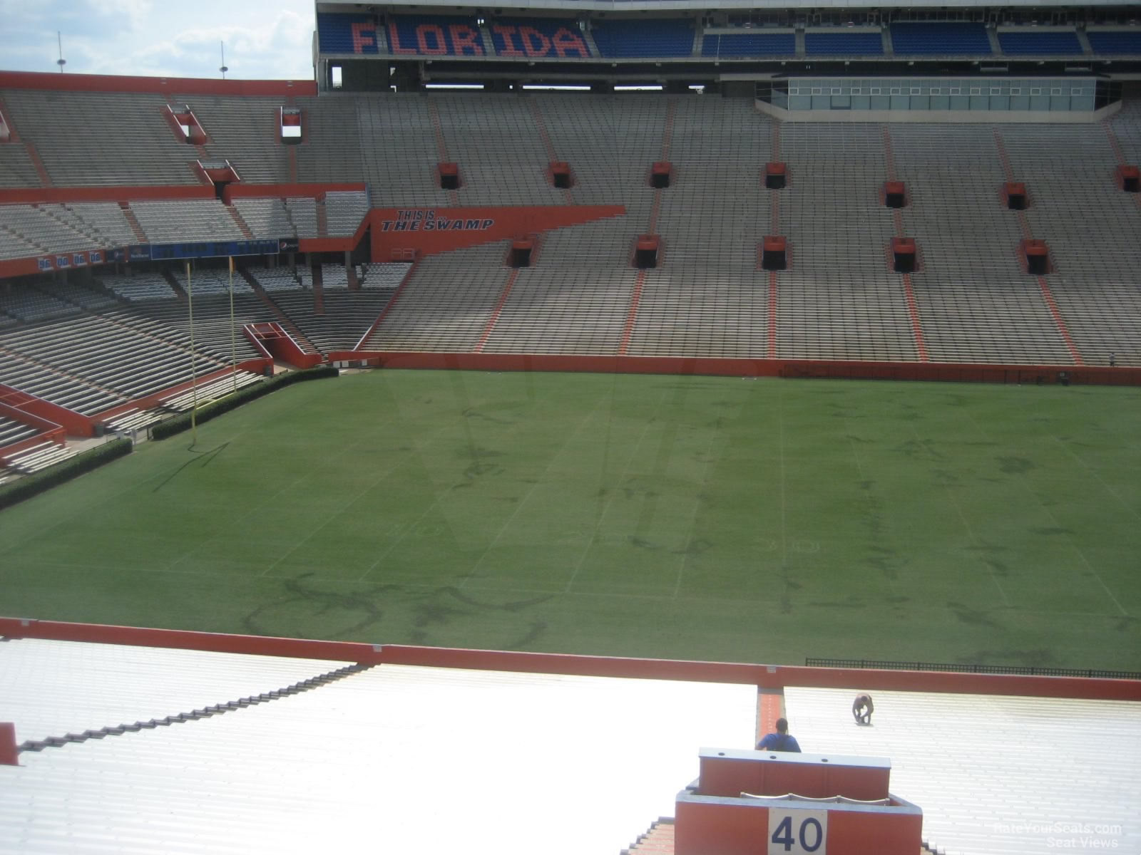 section 39, row 58 seat view  - ben hill griffin stadium