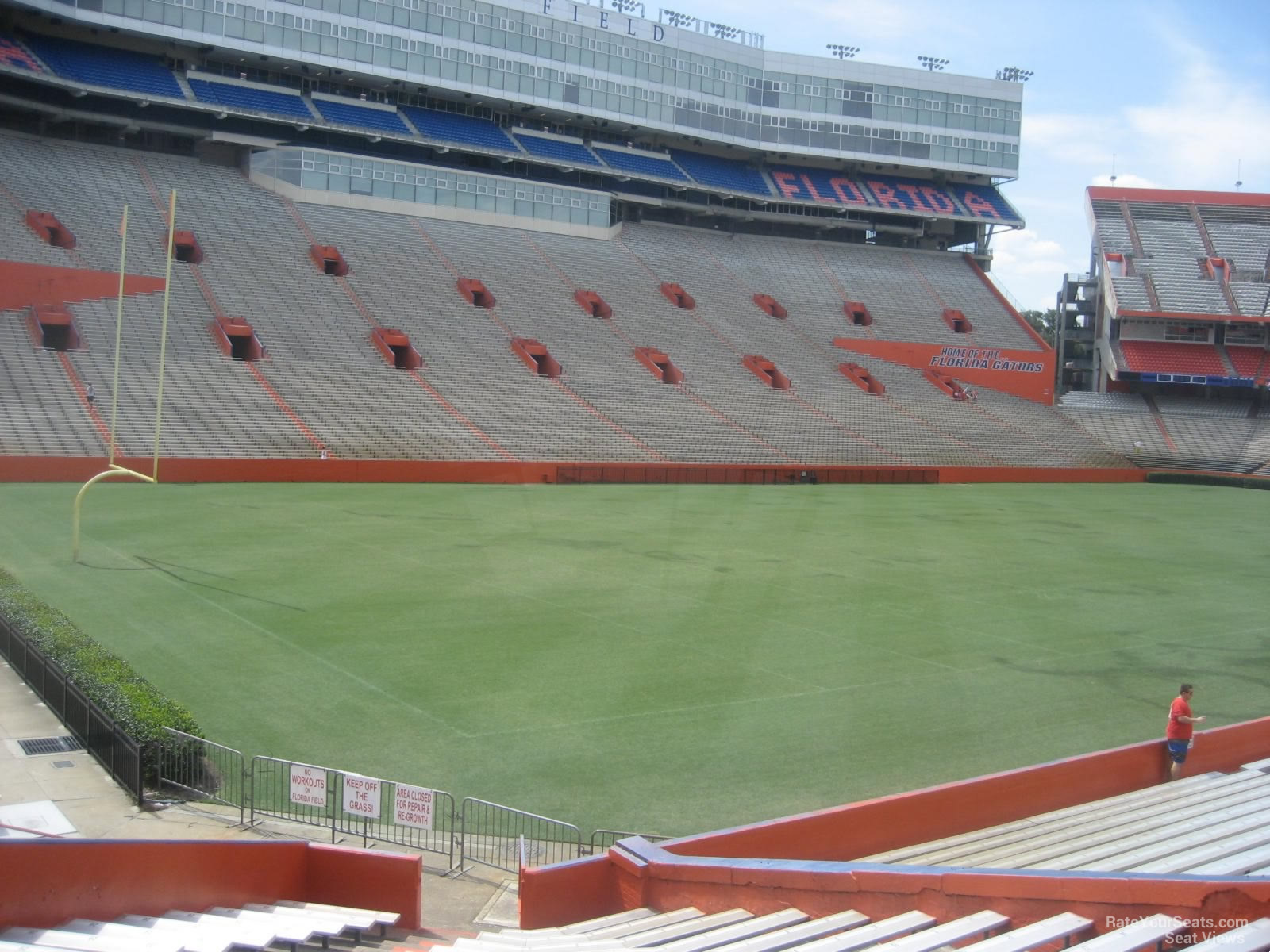 section a, row 23 seat view  - ben hill griffin stadium
