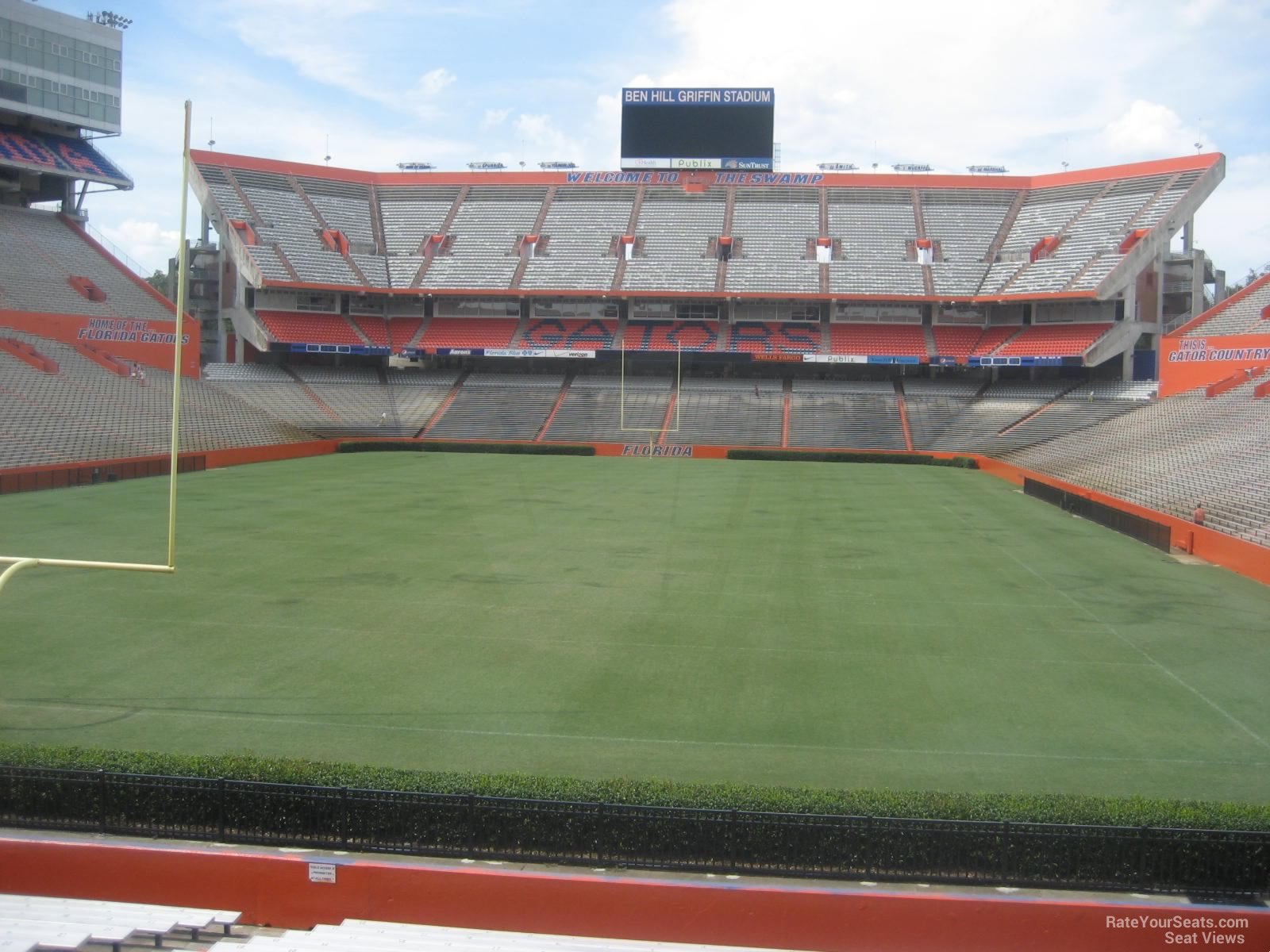section d, row 23 seat view  - ben hill griffin stadium