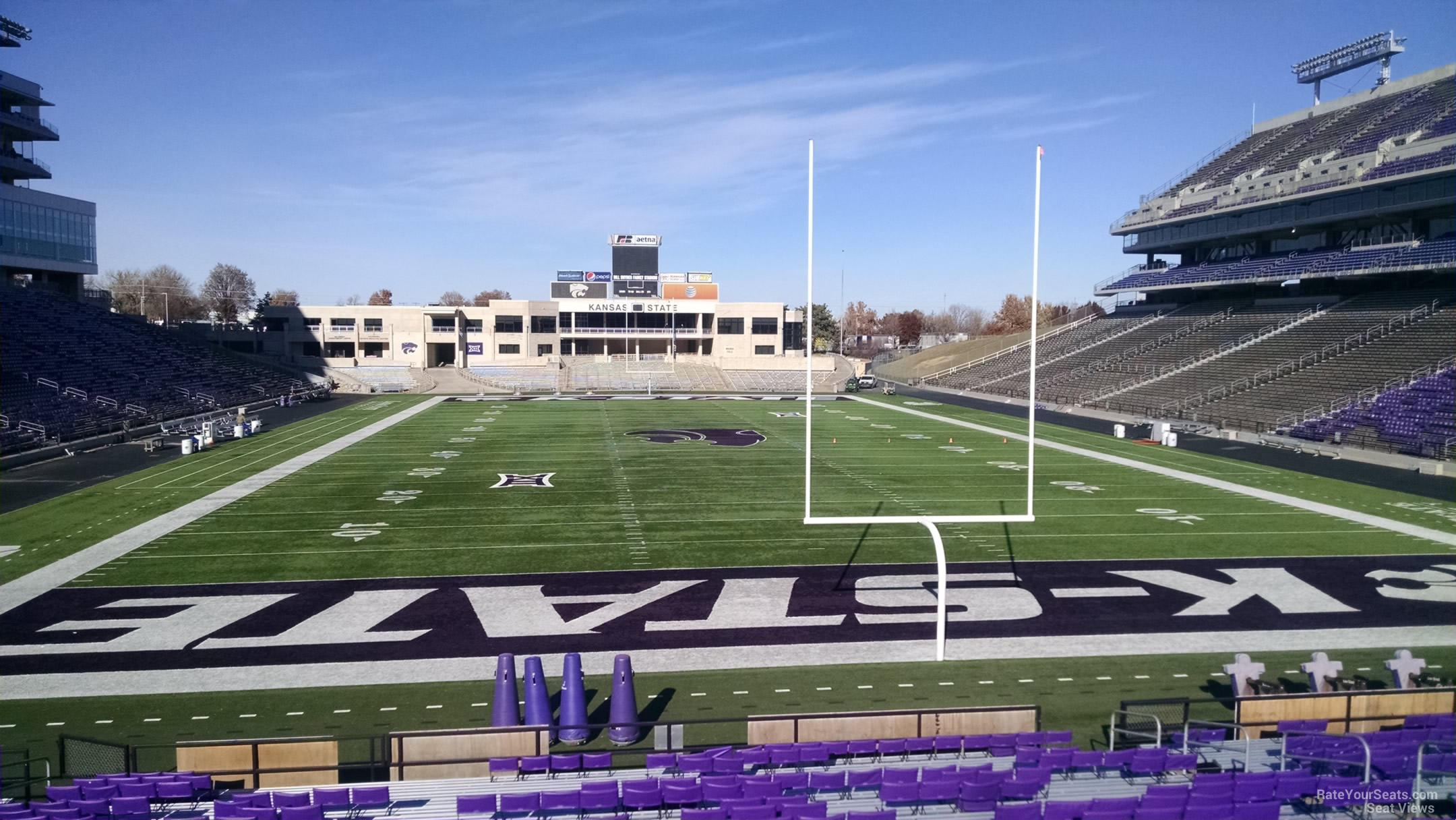 section 14, row 25 seat view  - bill snyder family stadium