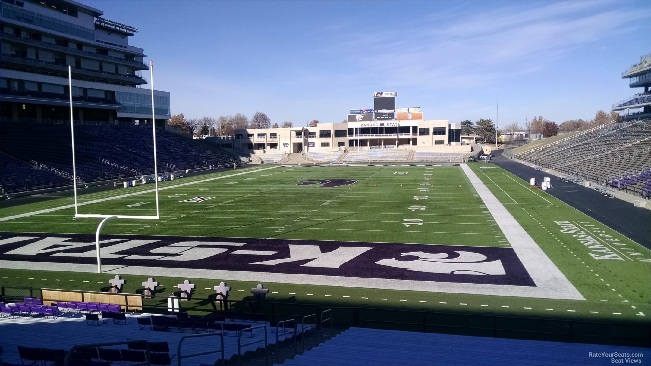 section 16, row 25 seat view  - bill snyder family stadium