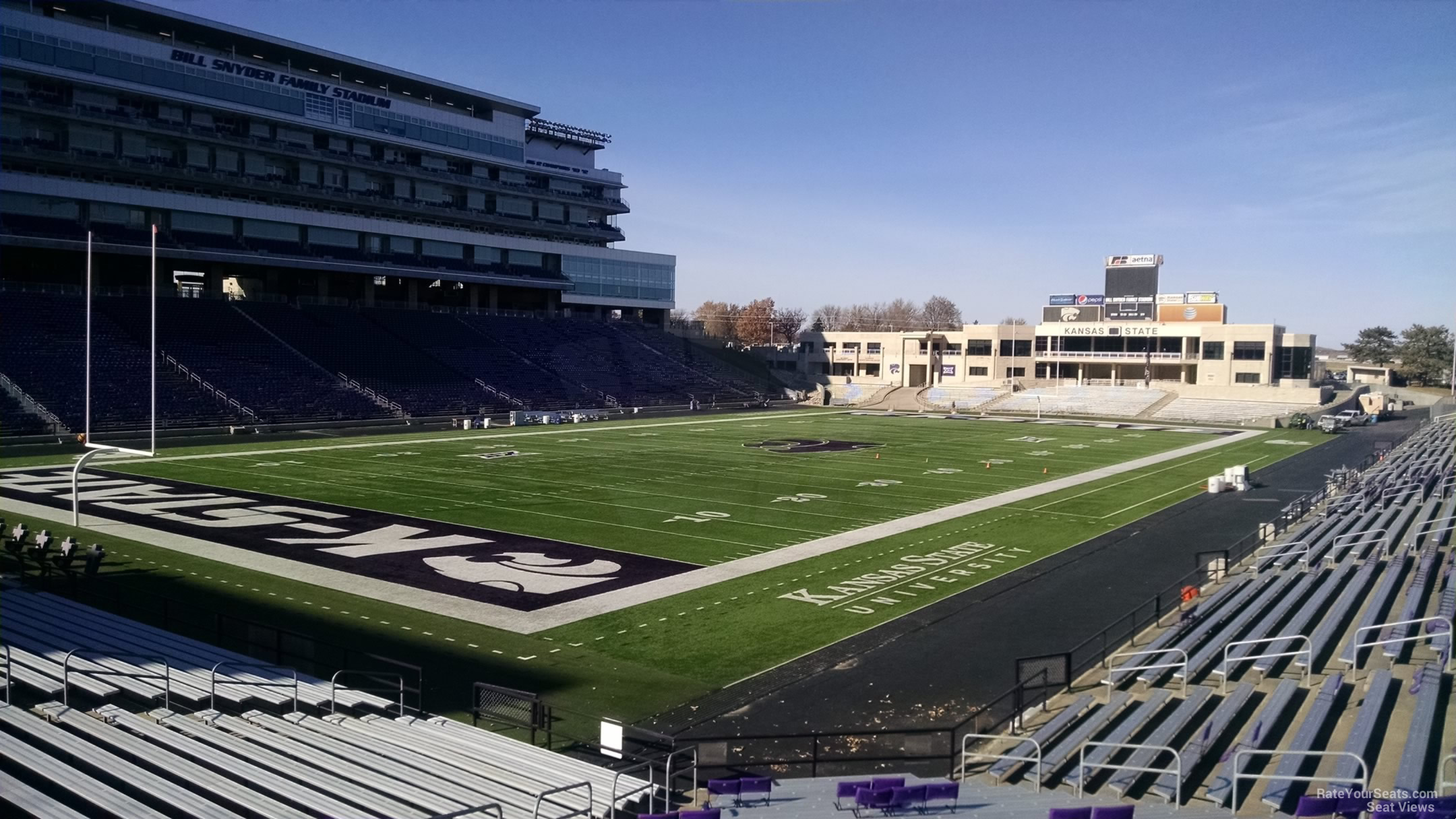 section 18, row 25 seat view  - bill snyder family stadium