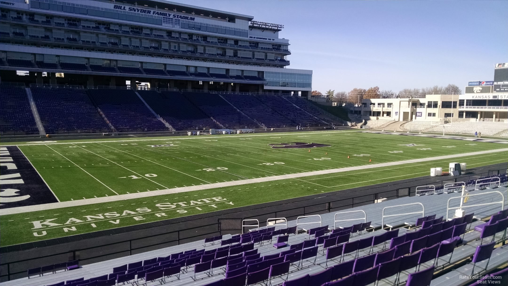 section 21, row 25 seat view  - bill snyder family stadium
