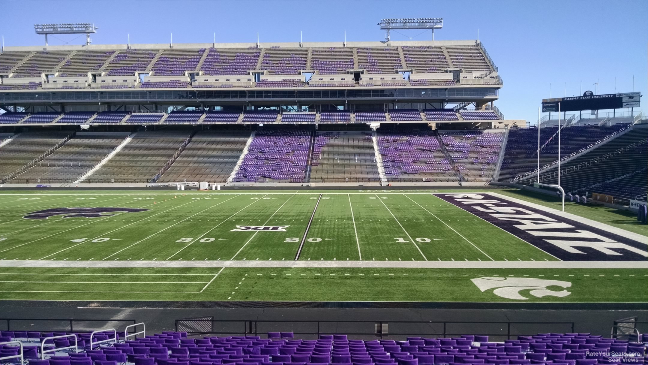 section 7, row 25 seat view  - bill snyder family stadium