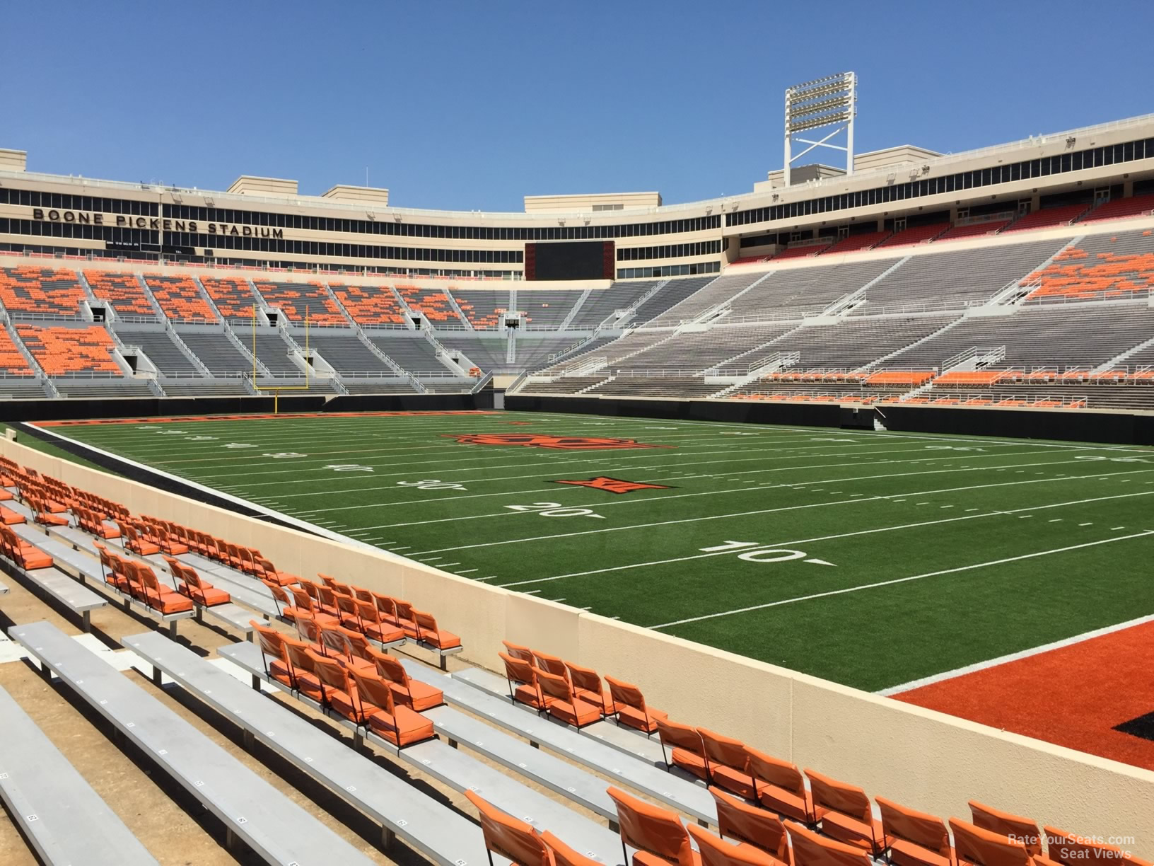 section 101, row 10 seat view  - boone pickens stadium