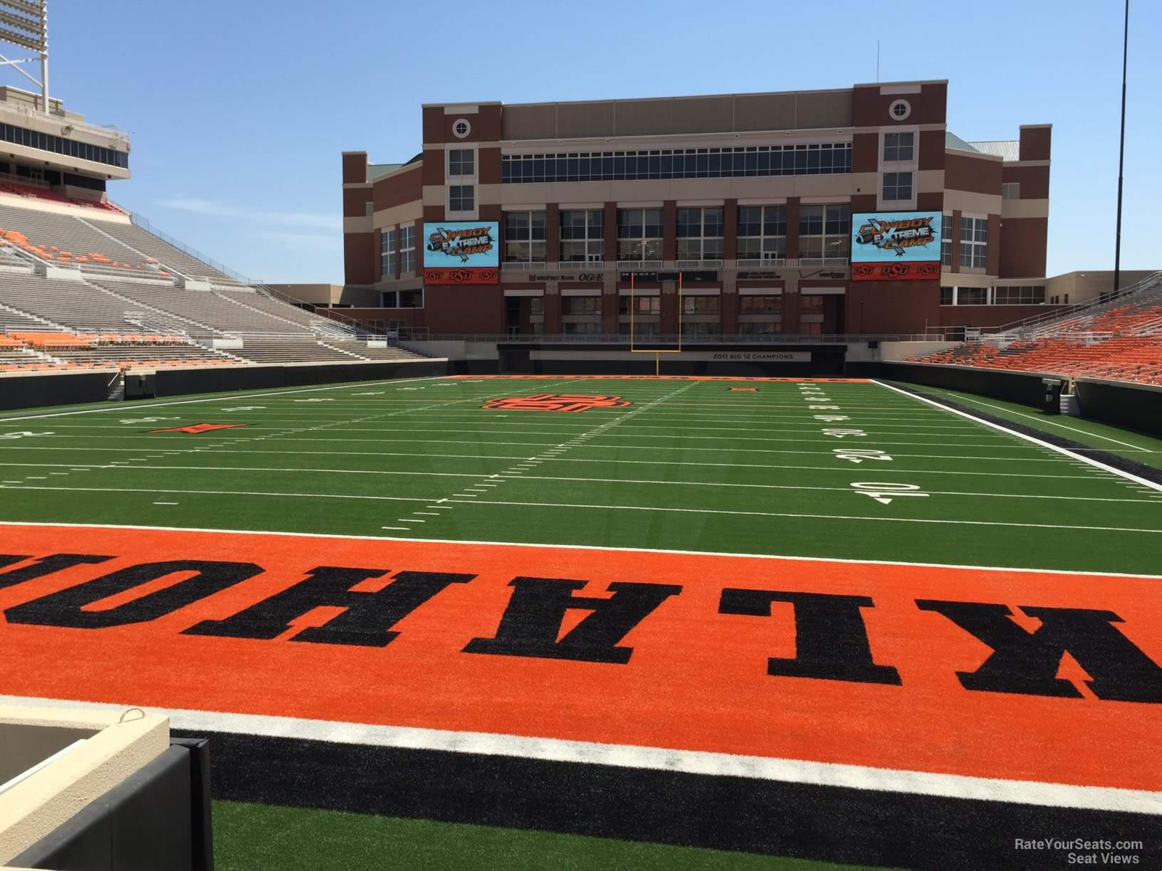 section 110, row 4 seat view  - boone pickens stadium