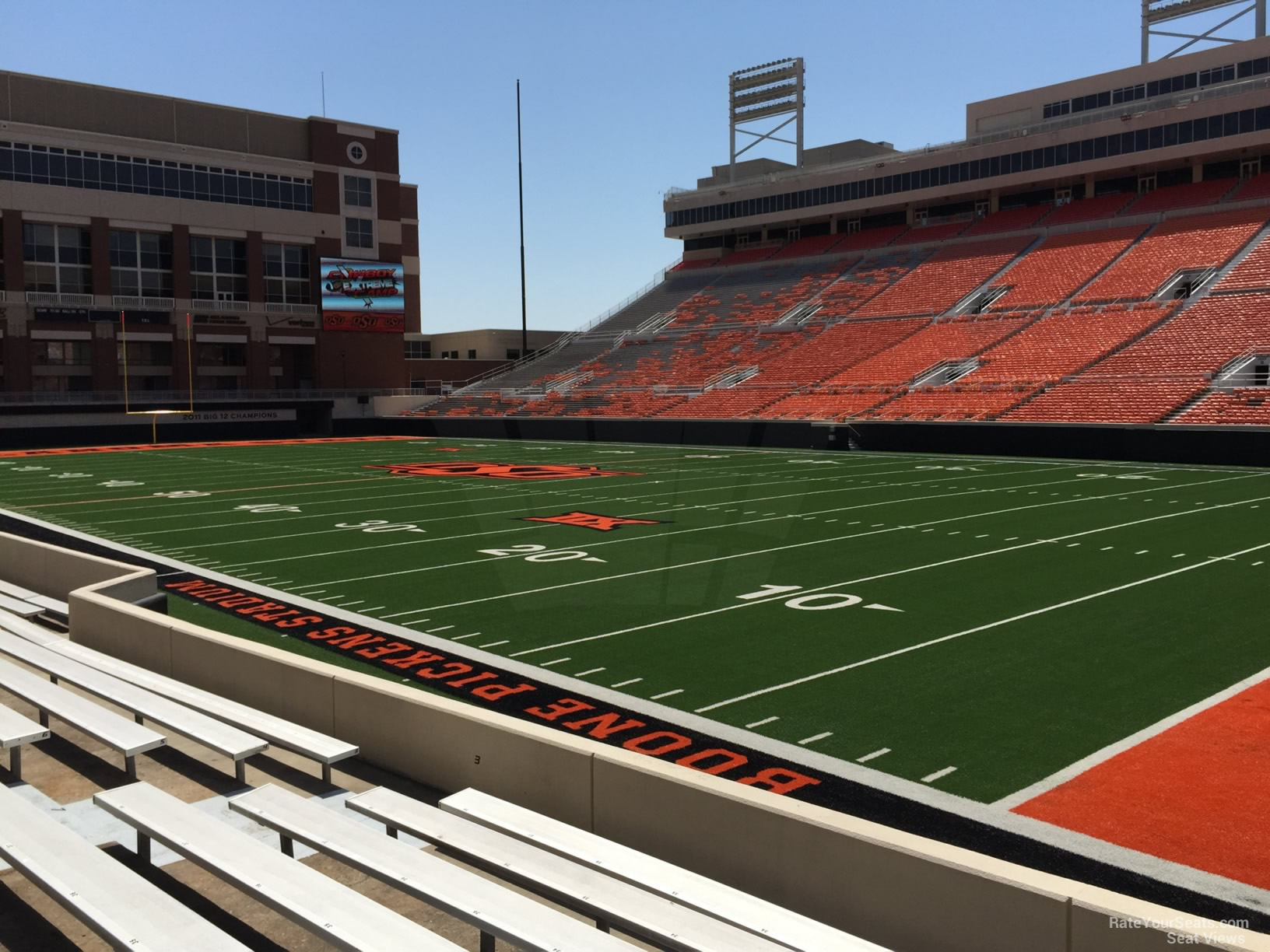 section 115, row 10 seat view  - boone pickens stadium