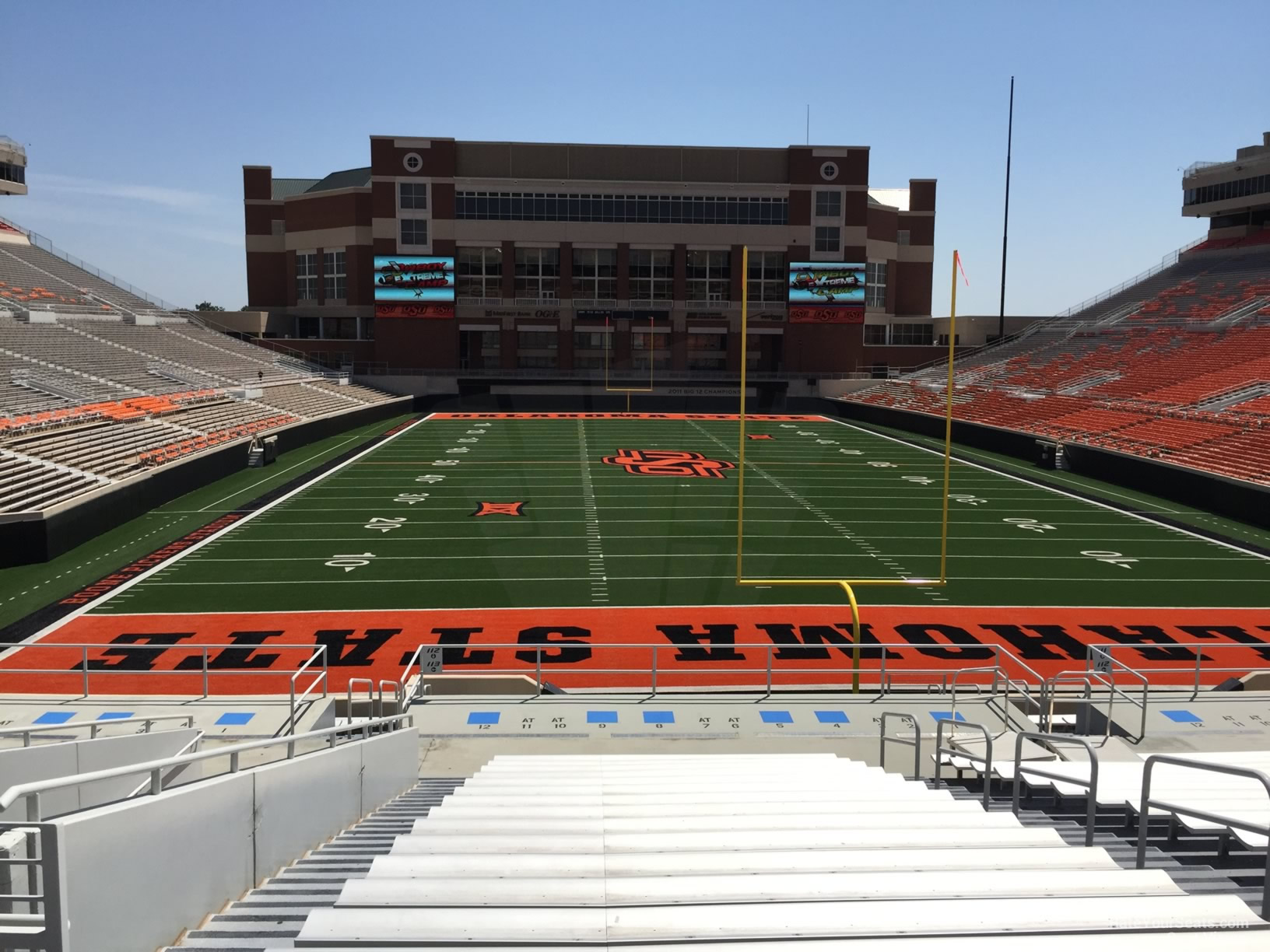 section 217, row 20 seat view  - boone pickens stadium