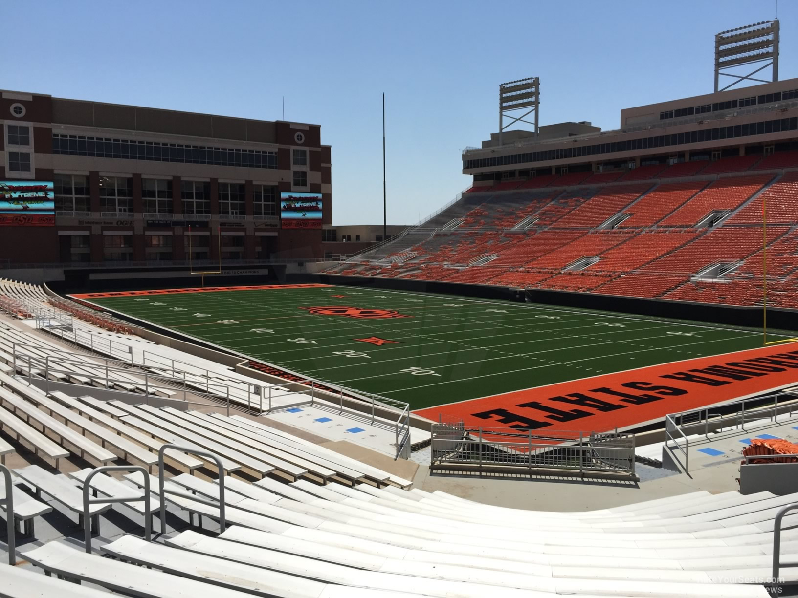 section 221, row 20 seat view  - boone pickens stadium