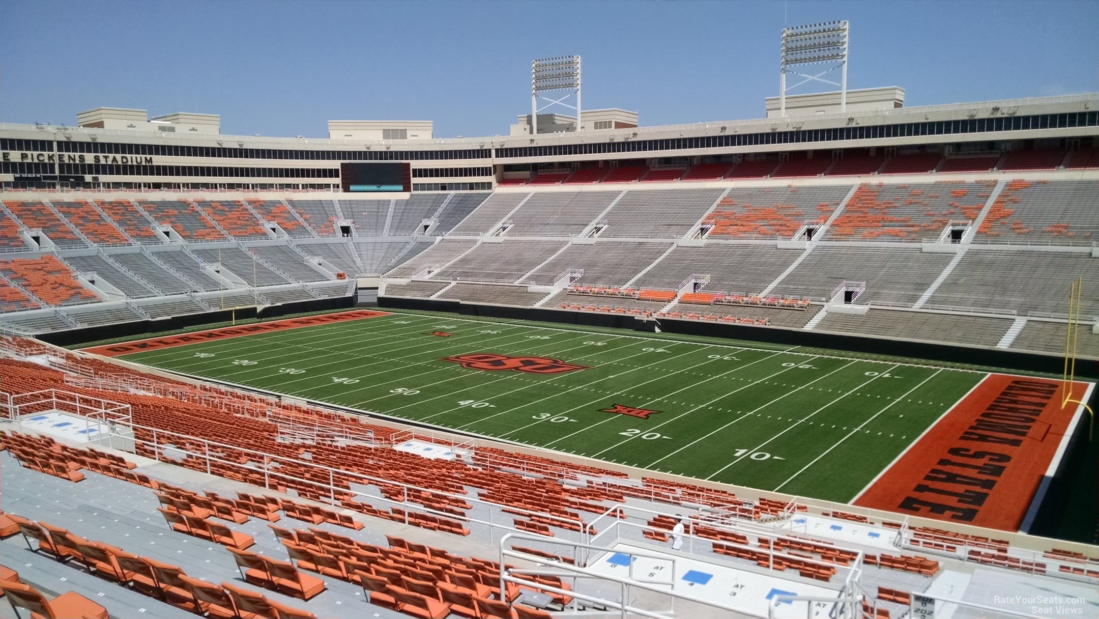 section 301, row 19 seat view  - boone pickens stadium