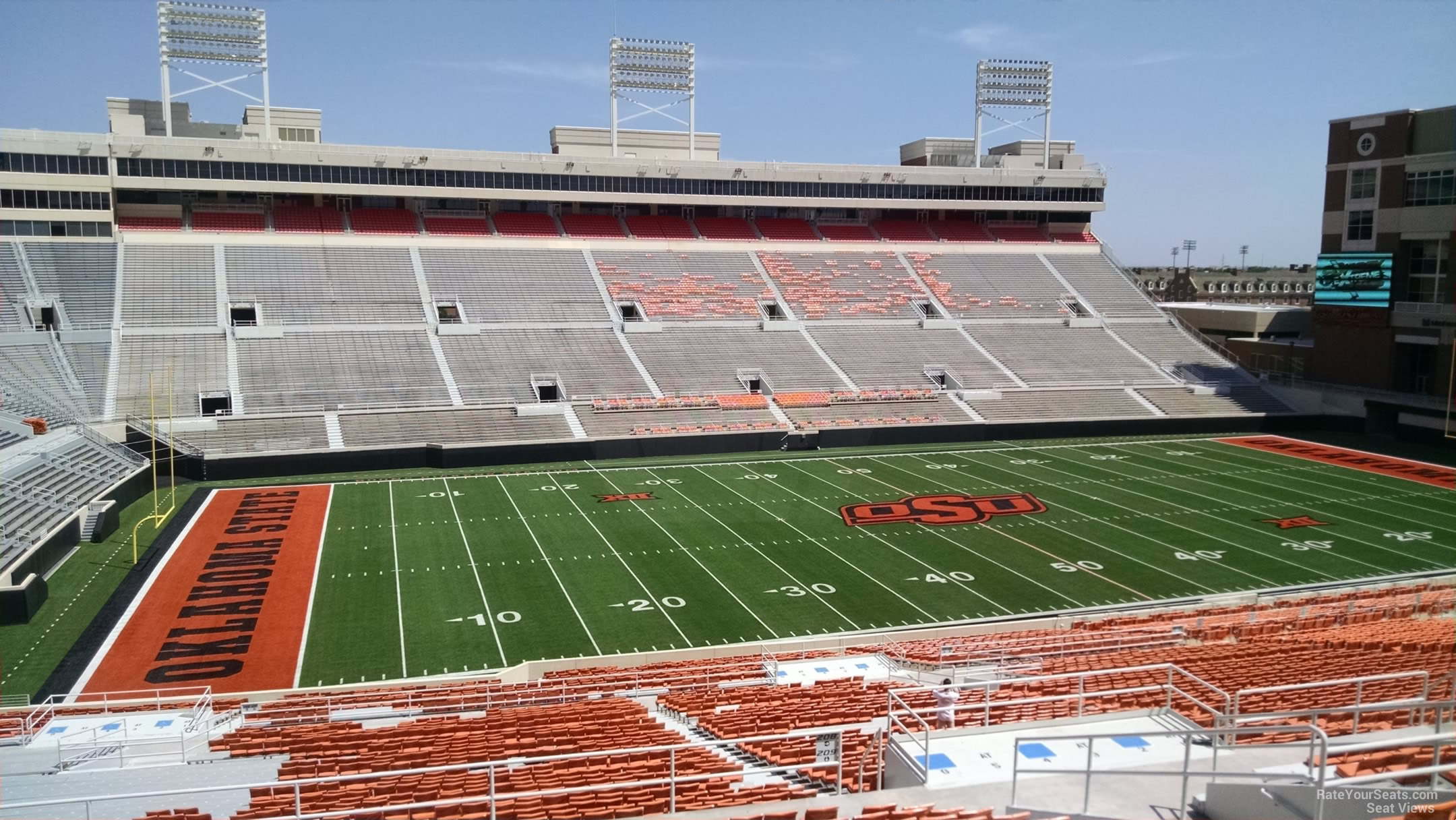 section 309, row 19 seat view  - boone pickens stadium