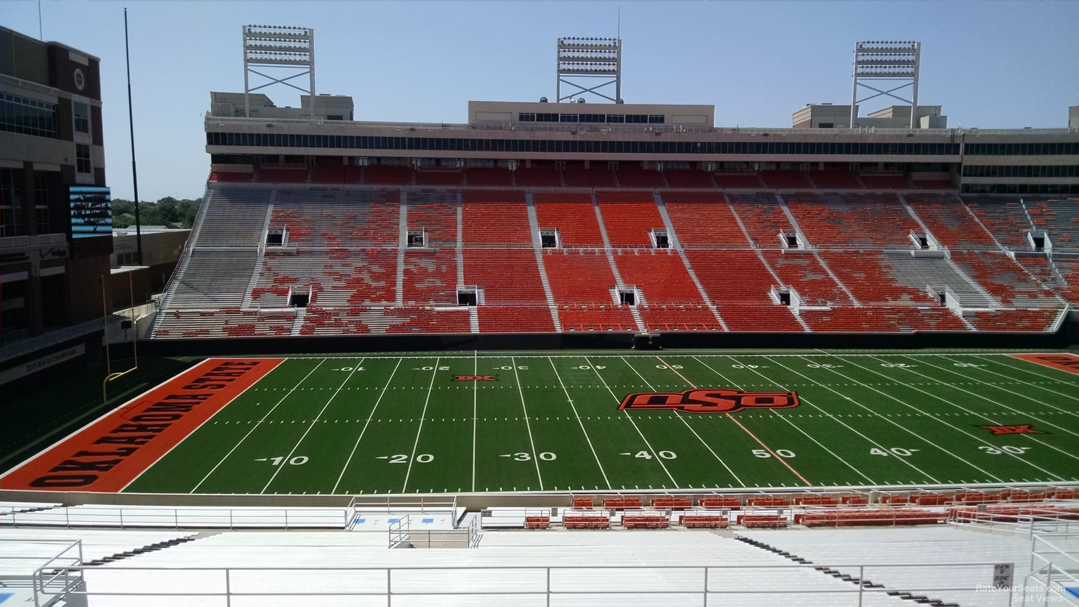 section 332a, row 19 seat view  - boone pickens stadium