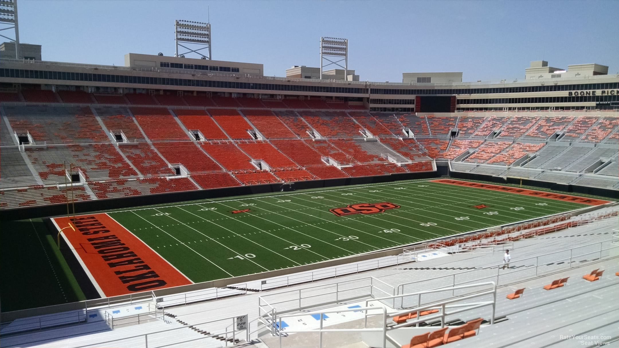 section 334, row 19 seat view  - boone pickens stadium