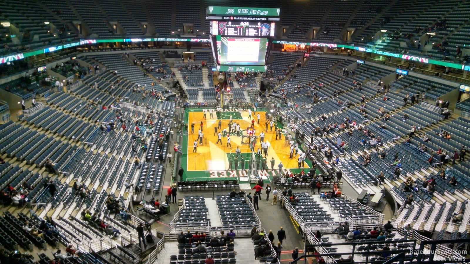 Bradley Center Section 412 - Milwaukee Bucks - RateYourSeats.com