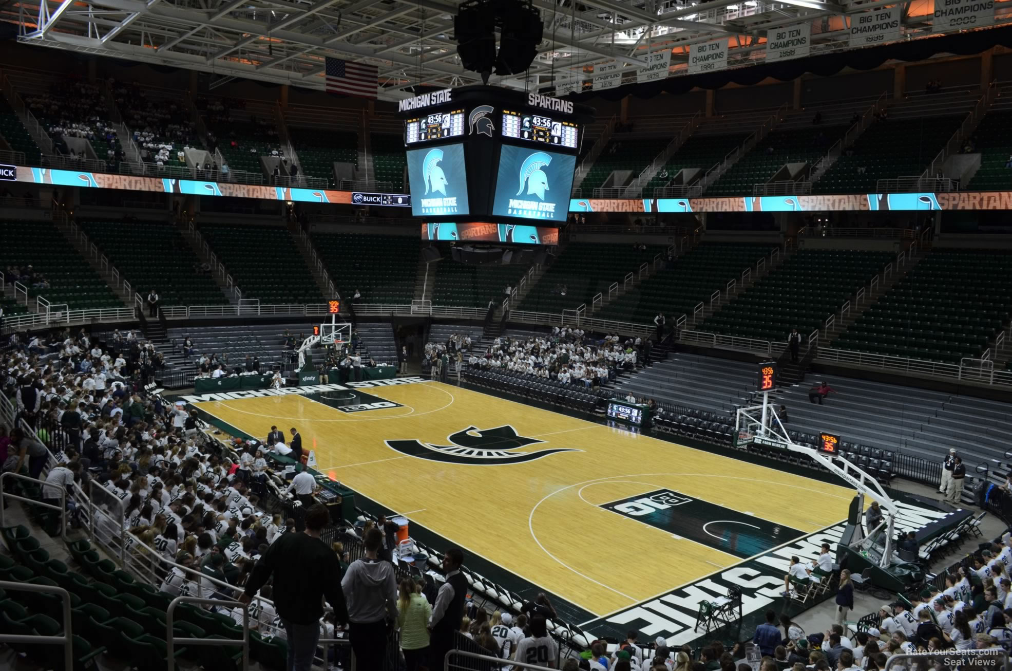 section 106, row 22 seat view  - breslin center