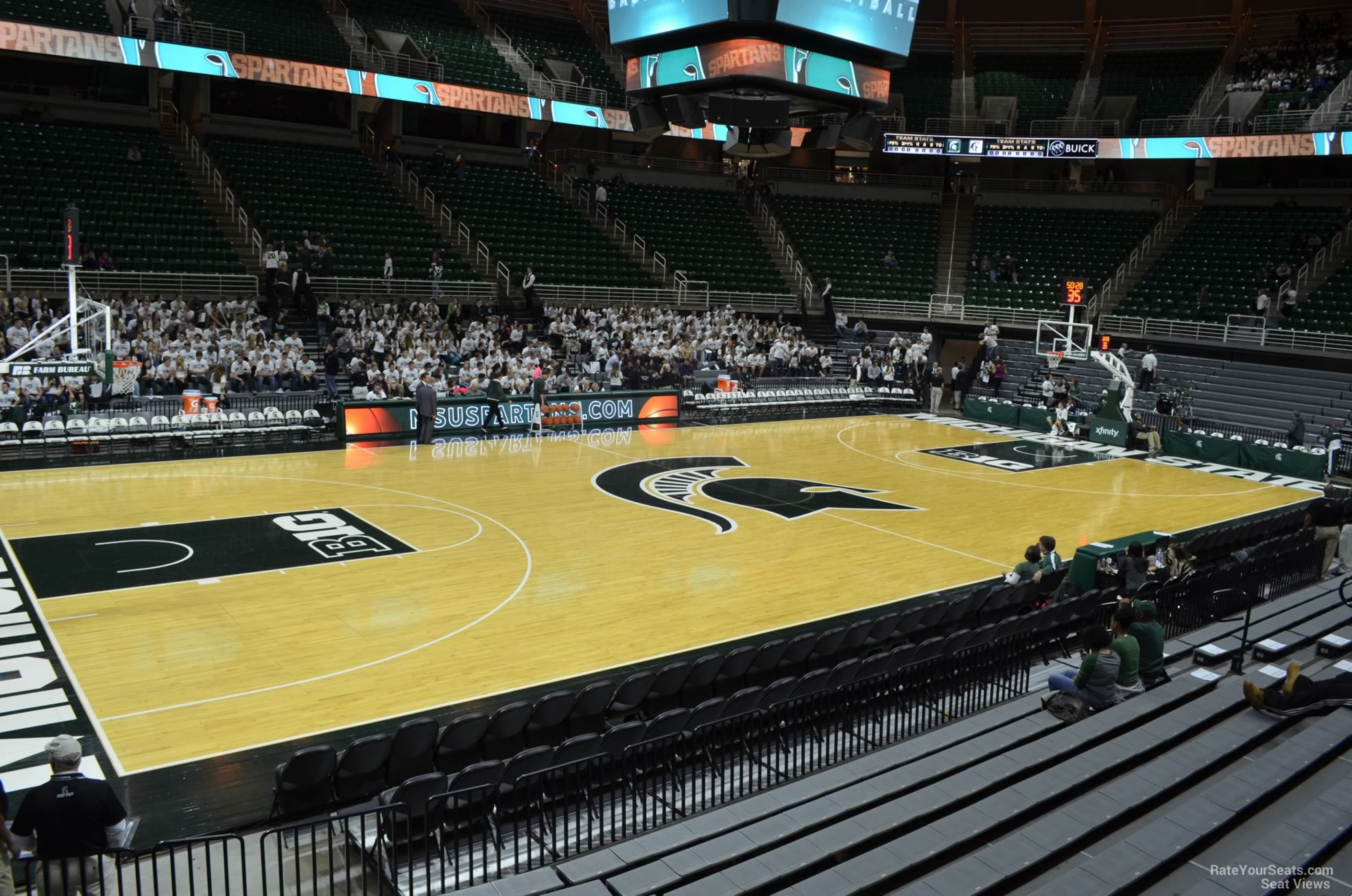 section 131, row 13 seat view  - breslin center