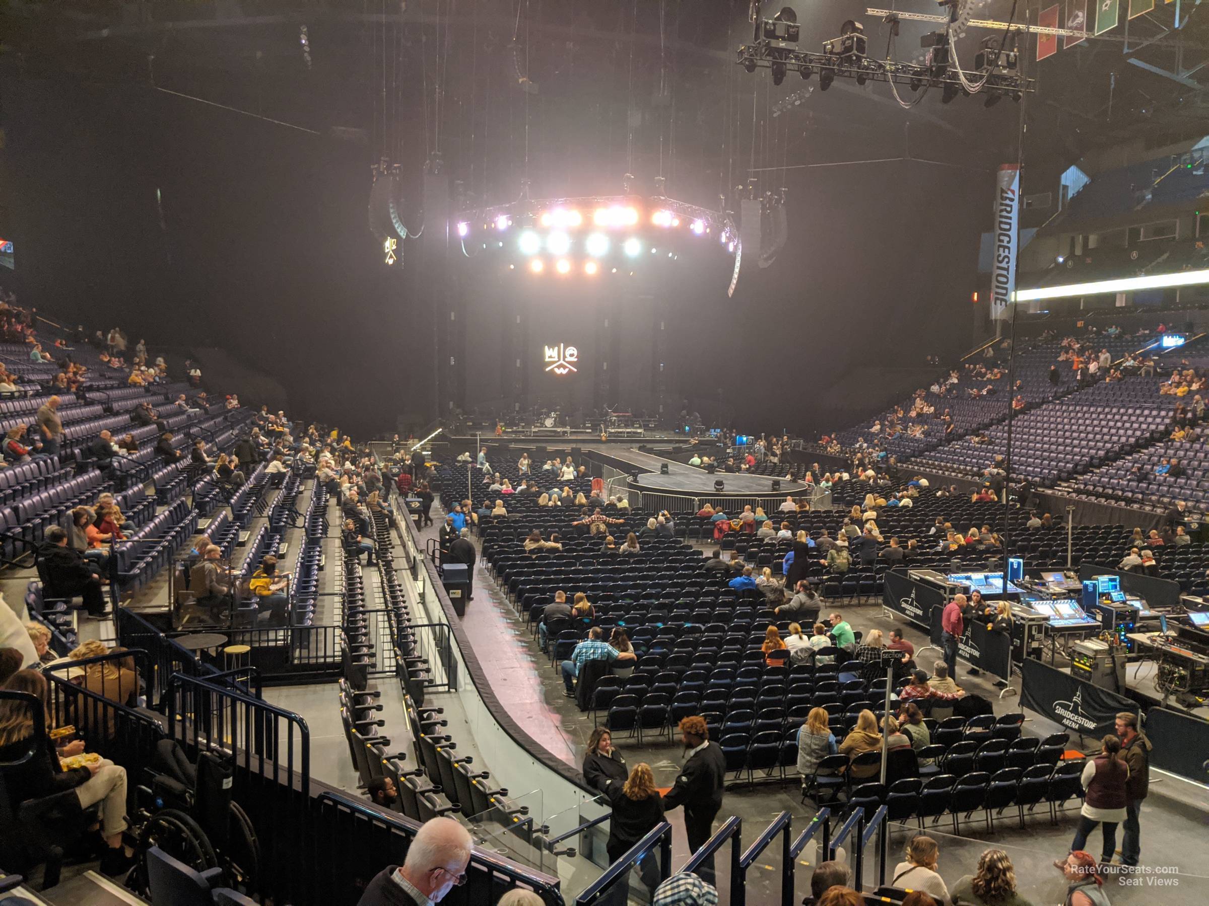Bridgestone Arena Concert Seating Chart Rows Elcho Table