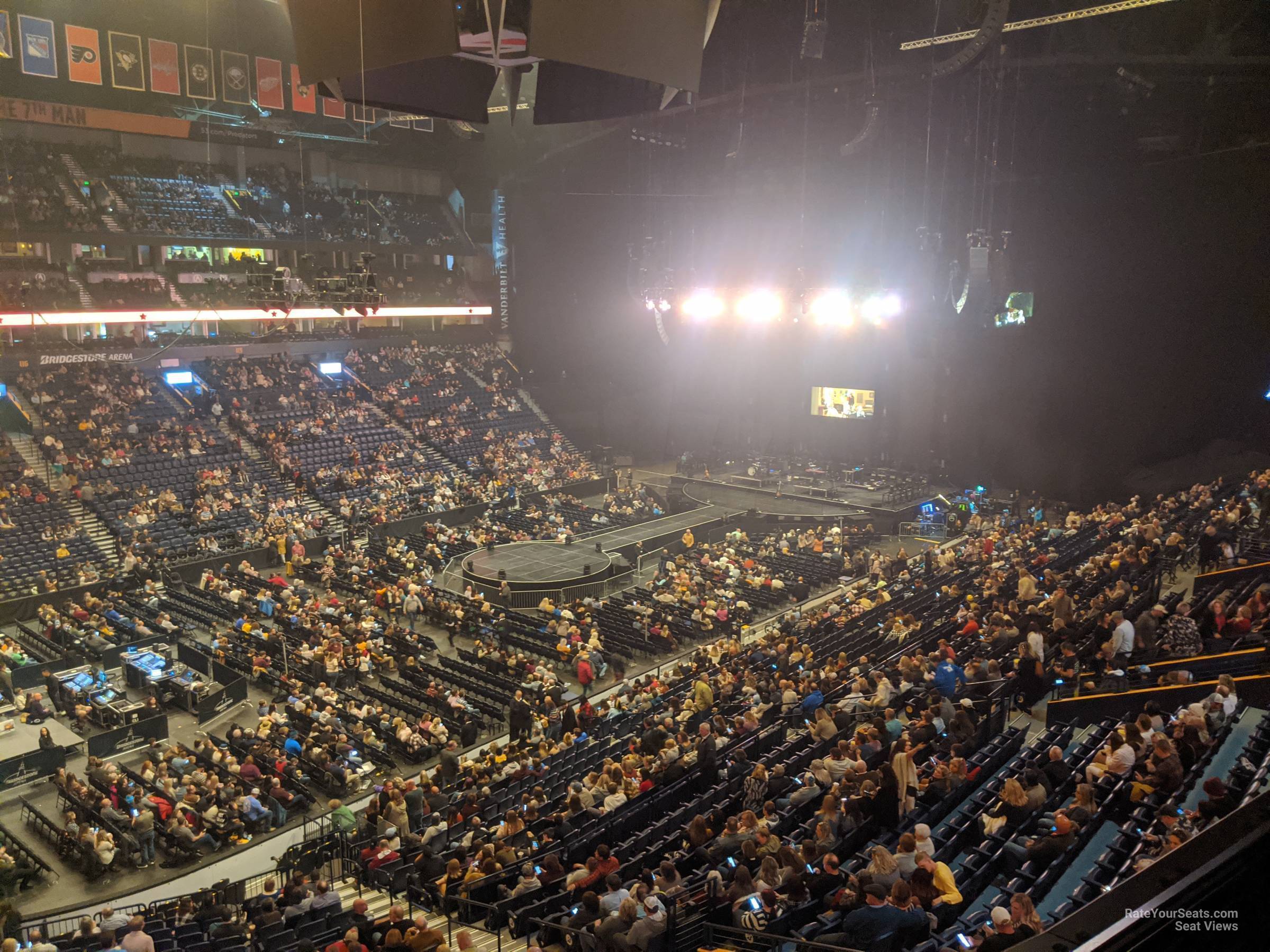 Bridgestone Arena Section 206 Concert Seating - RateYourSeats.com