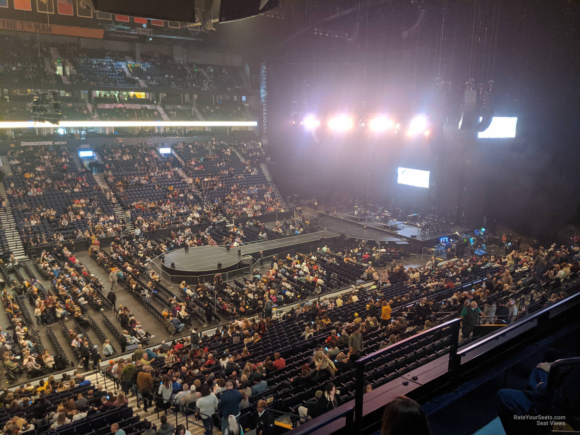 Section 207 at Bridgestone Arena for Concerts - RateYourSeats.com