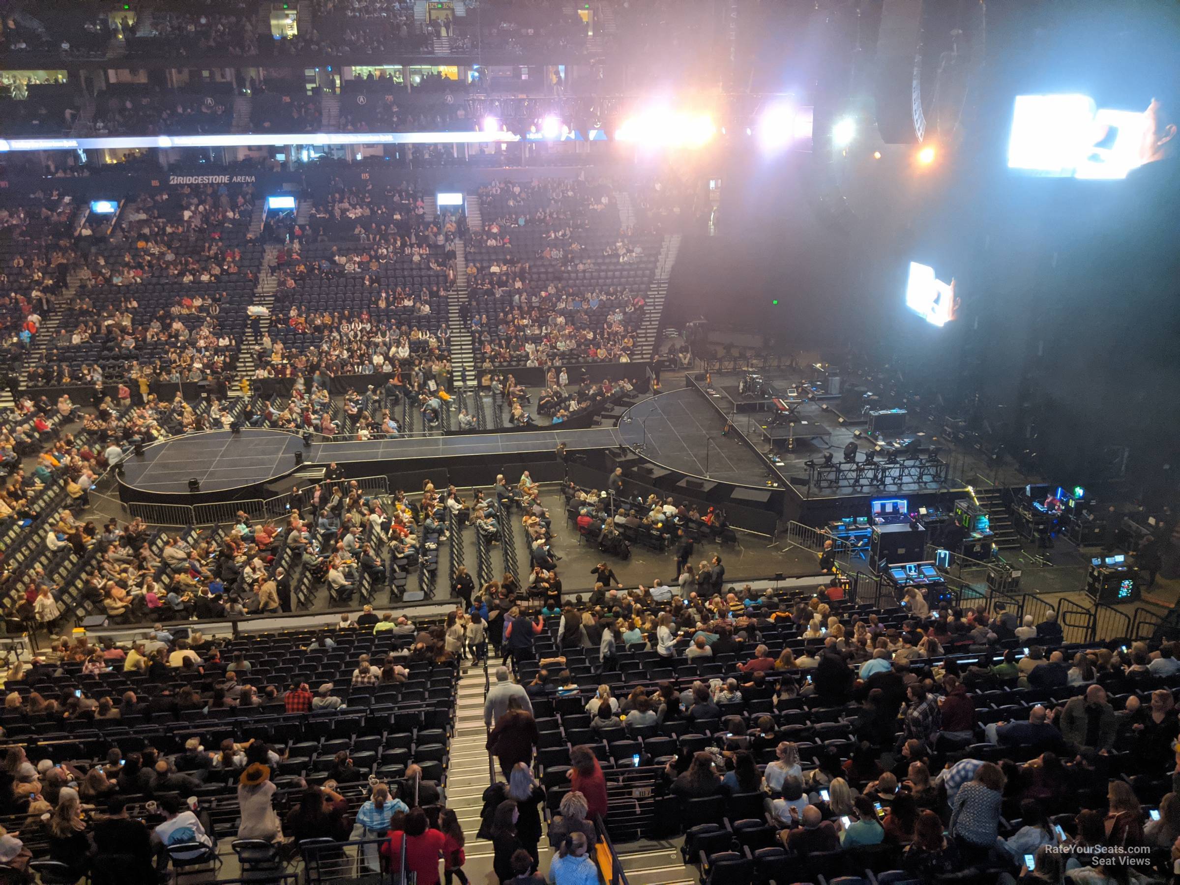 Bridgestone Arena Section 210 Concert Seating - RateYourSeats.com