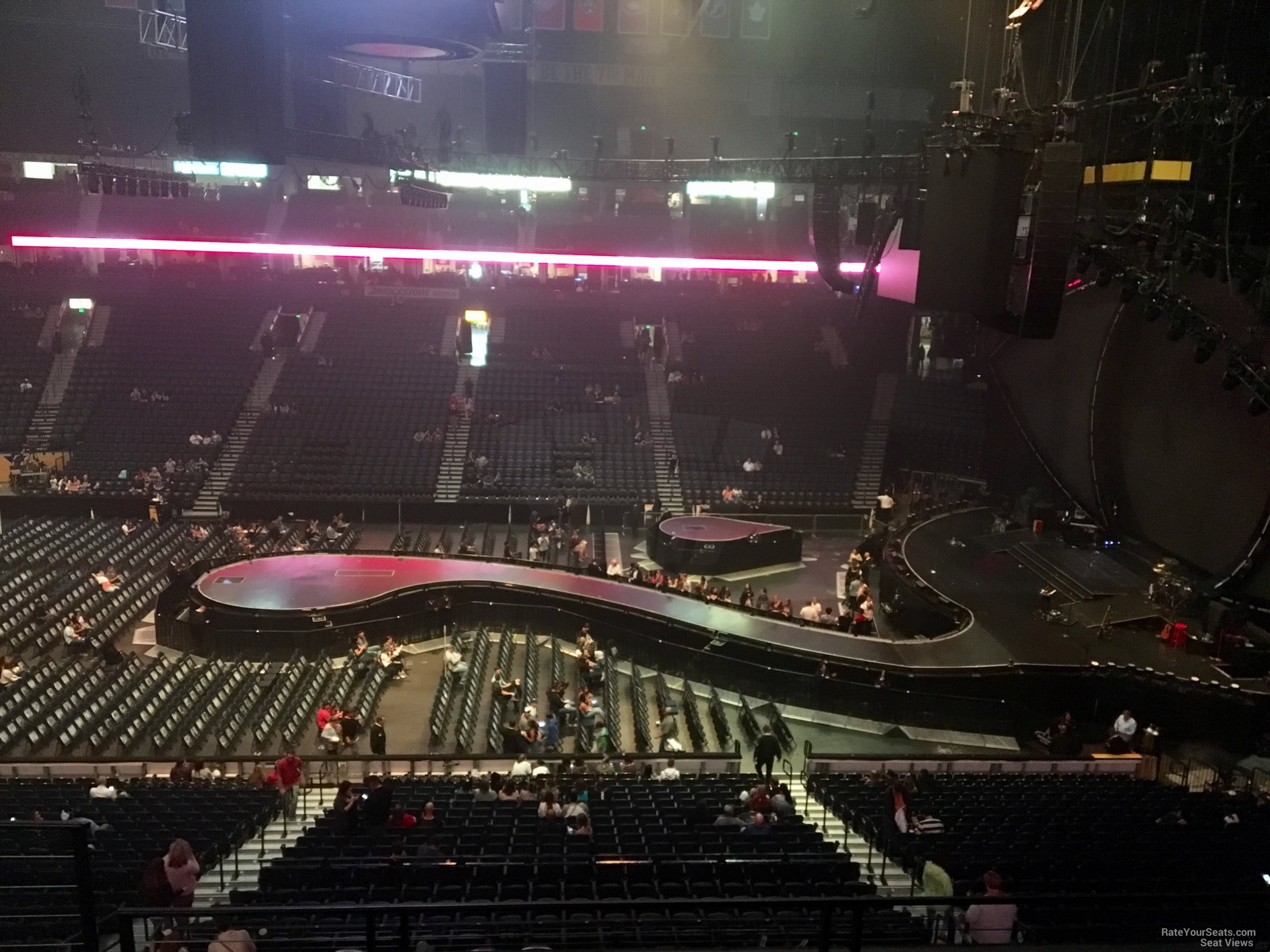 Bridgestone Arena Section 210 Concert Seating - RateYourSeats.com