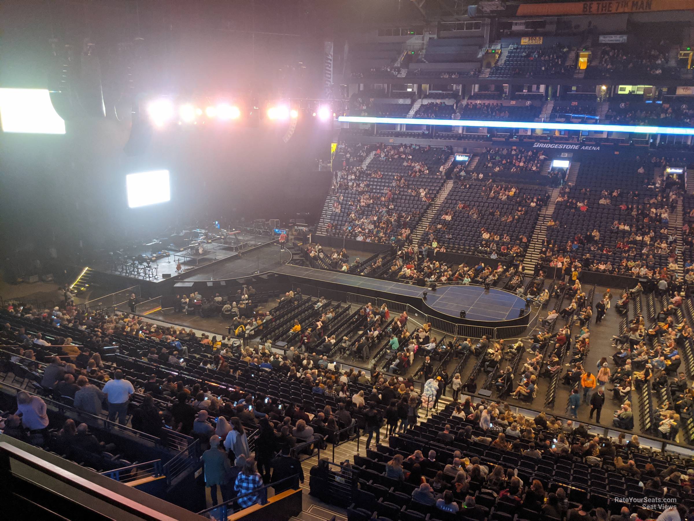 Bridgestone Arena Section 217 Concert Seating - RateYourSeats.com