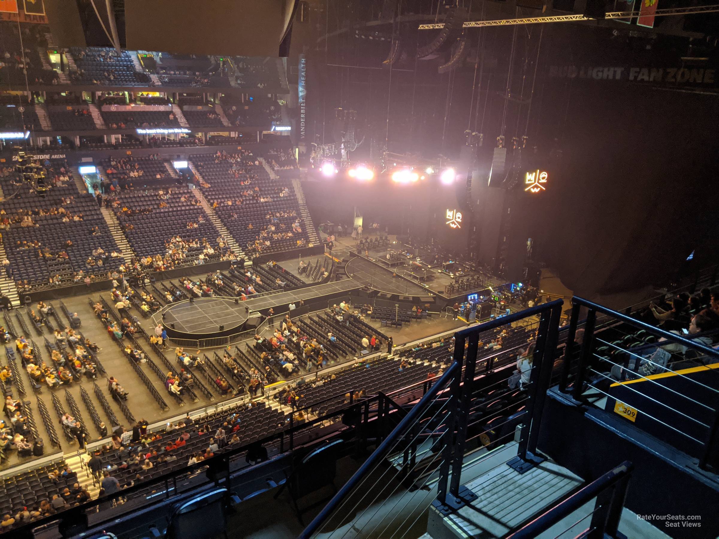 Bridgestone Arena Section 308 Concert Seating - RateYourSeats.com