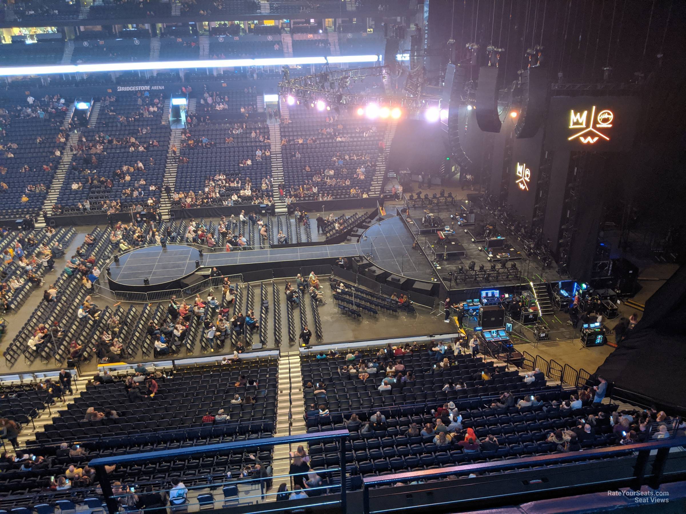 Section 311 at Bridgestone Arena for Concerts
