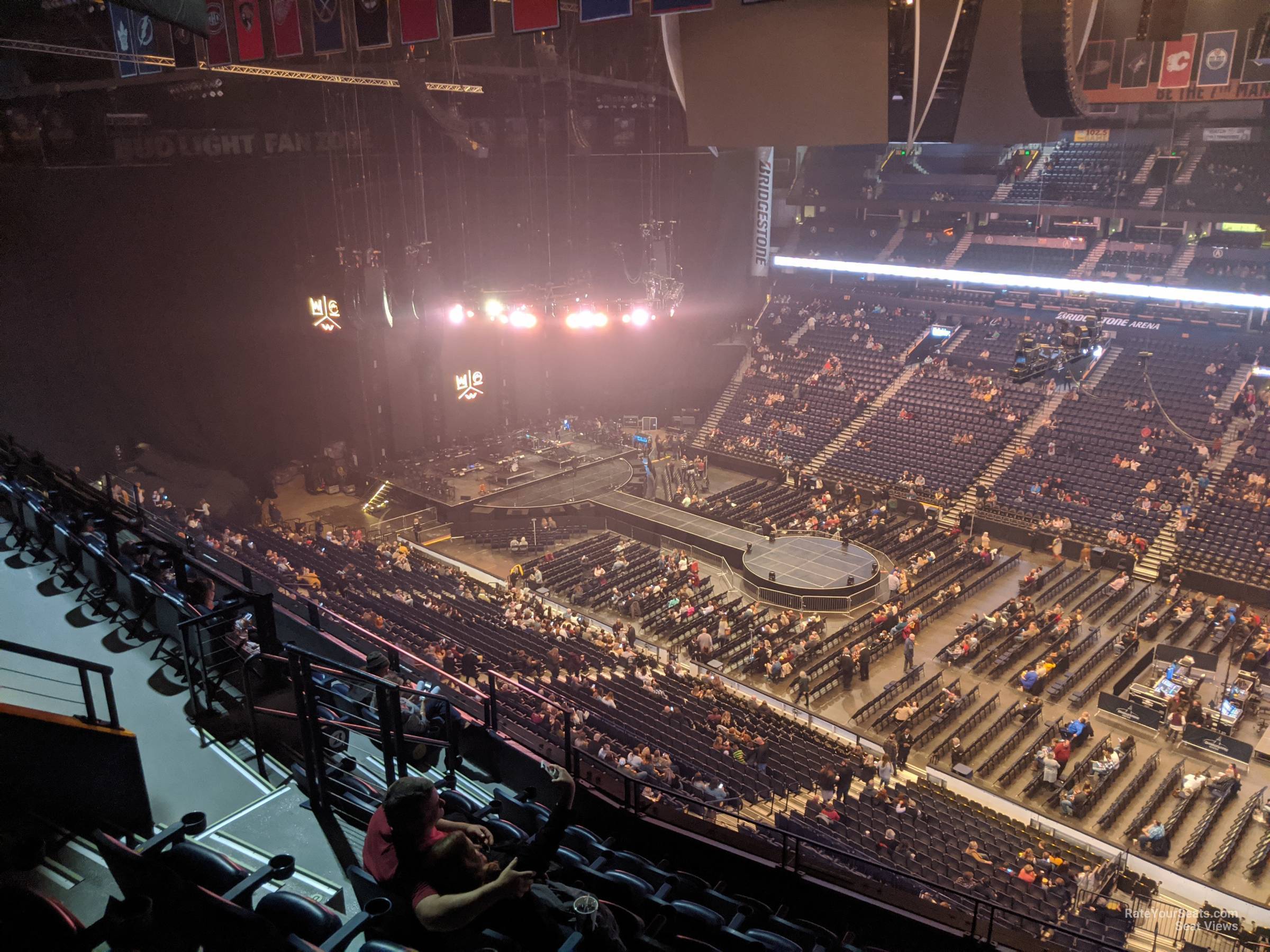 Bridgestone Arena Section 328 Concert Seating - RateYourSeats.com