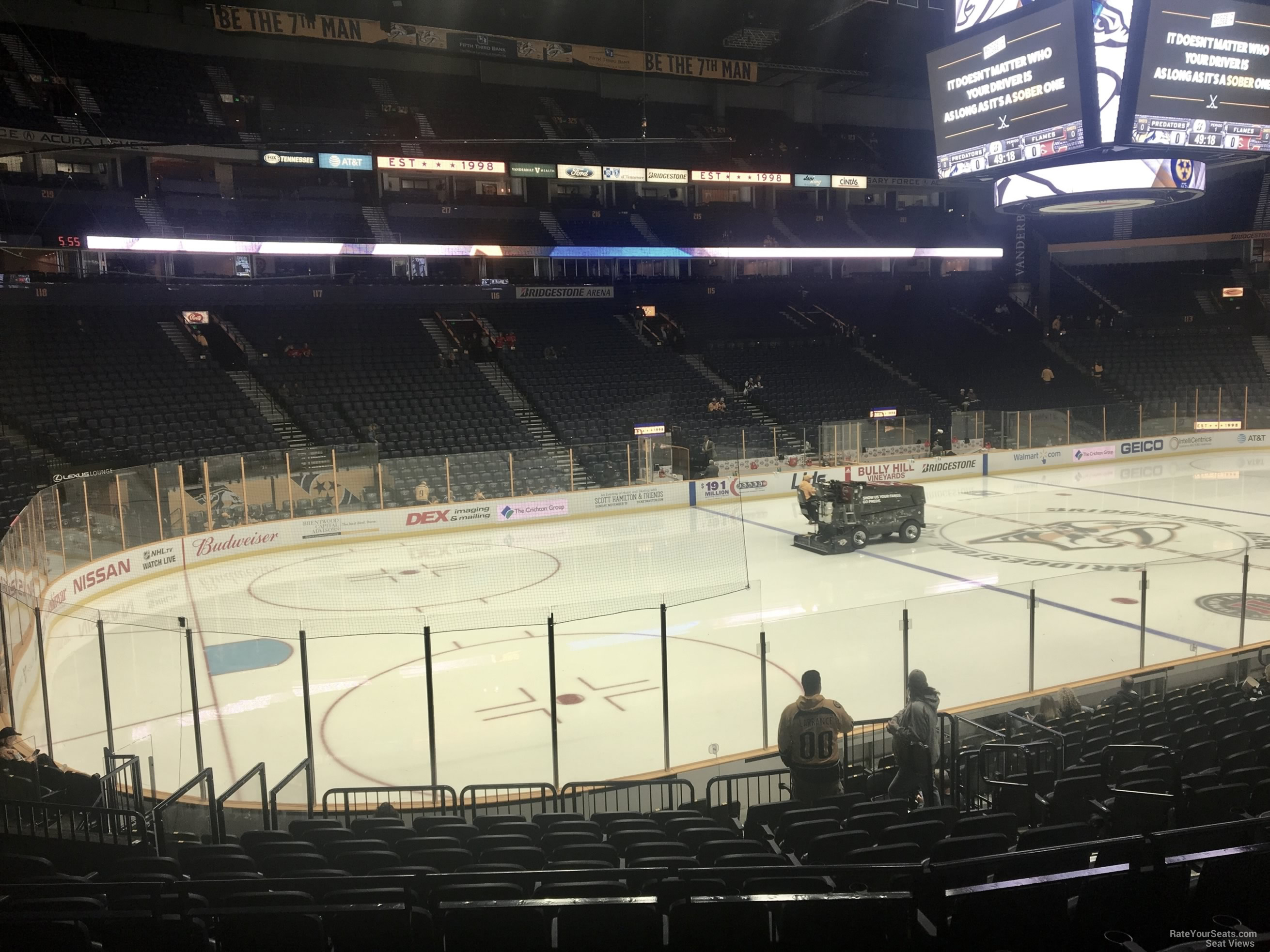 Section 103 at Bridgestone Arena Nashville Predators