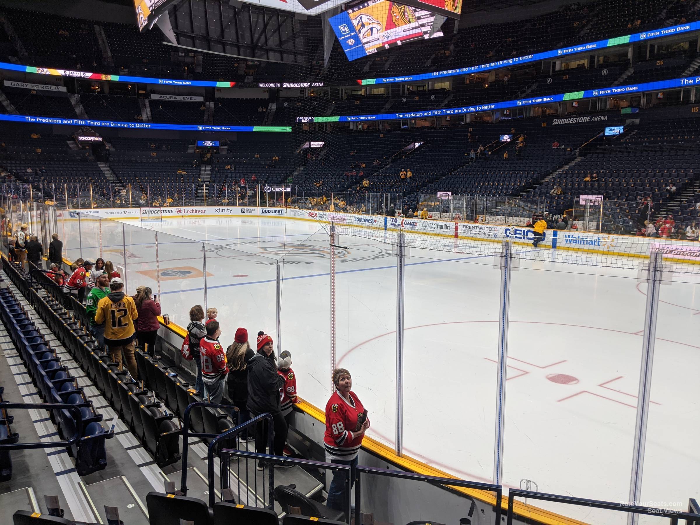 Bridgestone Arena Section 108 - Nashville Predators - RateYourSeats.com