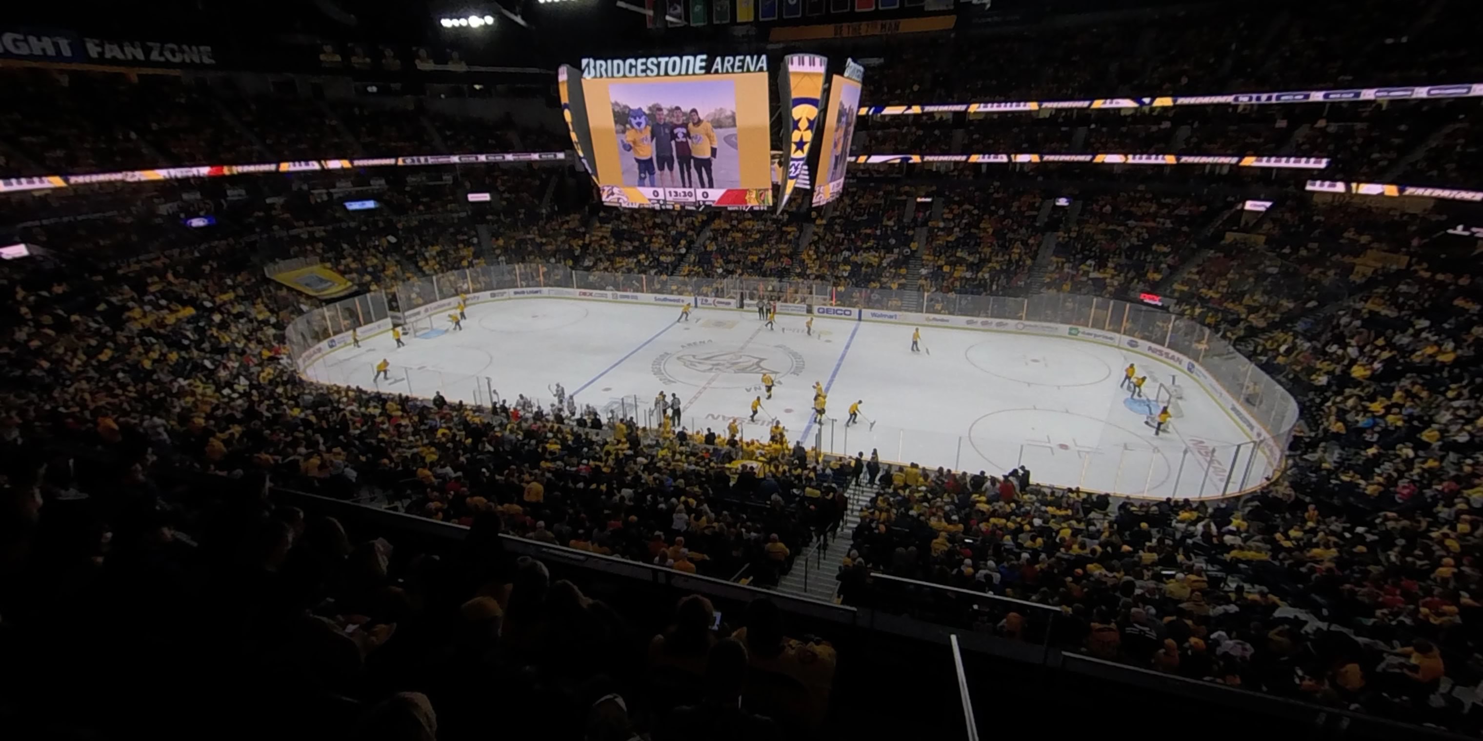 section 217 panoramic seat view  for hockey - bridgestone arena