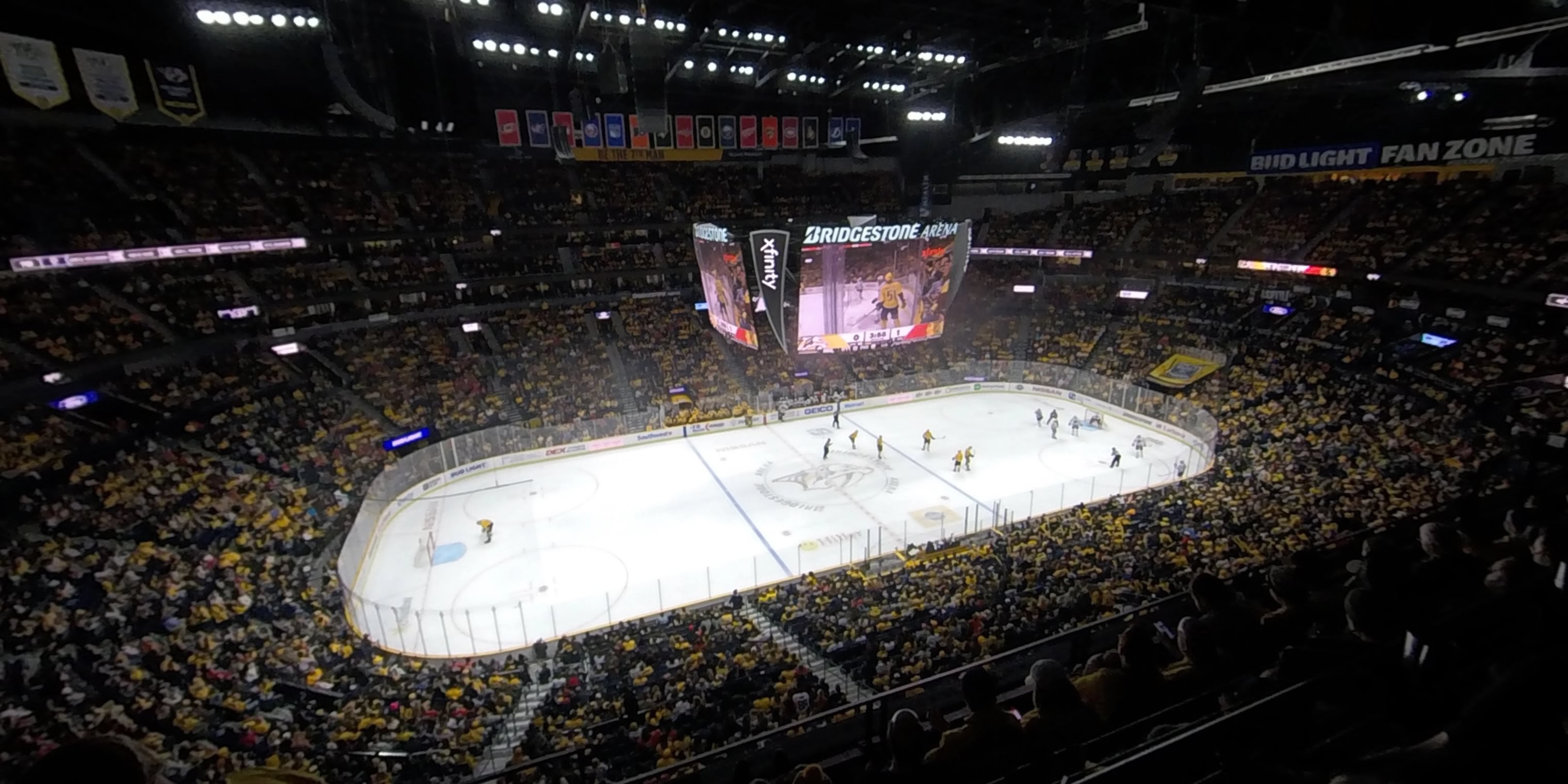section 307 panoramic seat view  for hockey - bridgestone arena