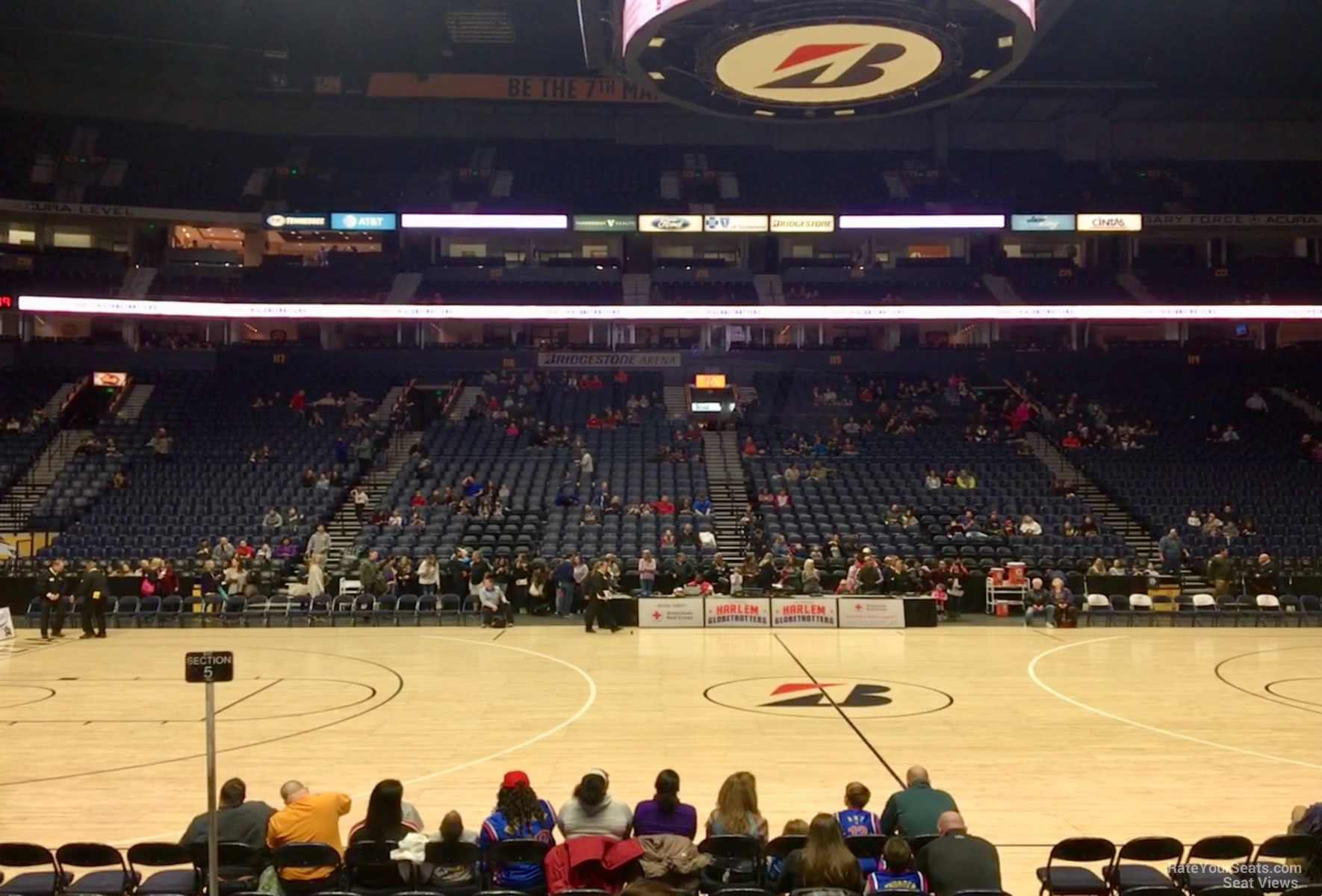 Bridgestone Arena Section 105 Basketball Seating - RateYourSeats.com