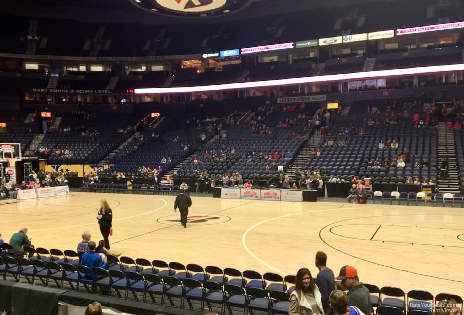 Bridgestone Arena Section 106 Basketball Seating - RateYourSeats.com