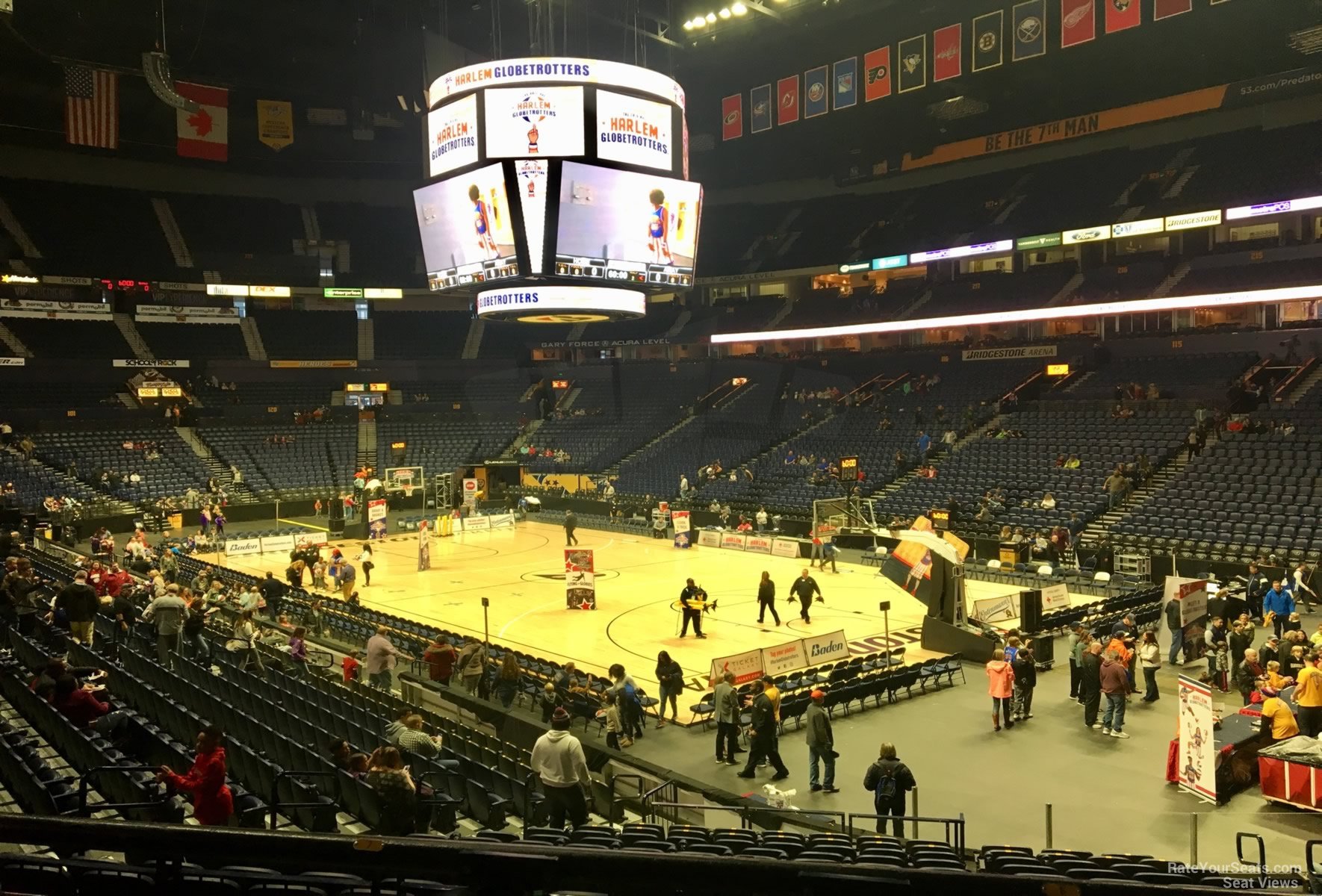 Bridgestone Arena Section 108 Basketball Seating - RateYourSeats.com