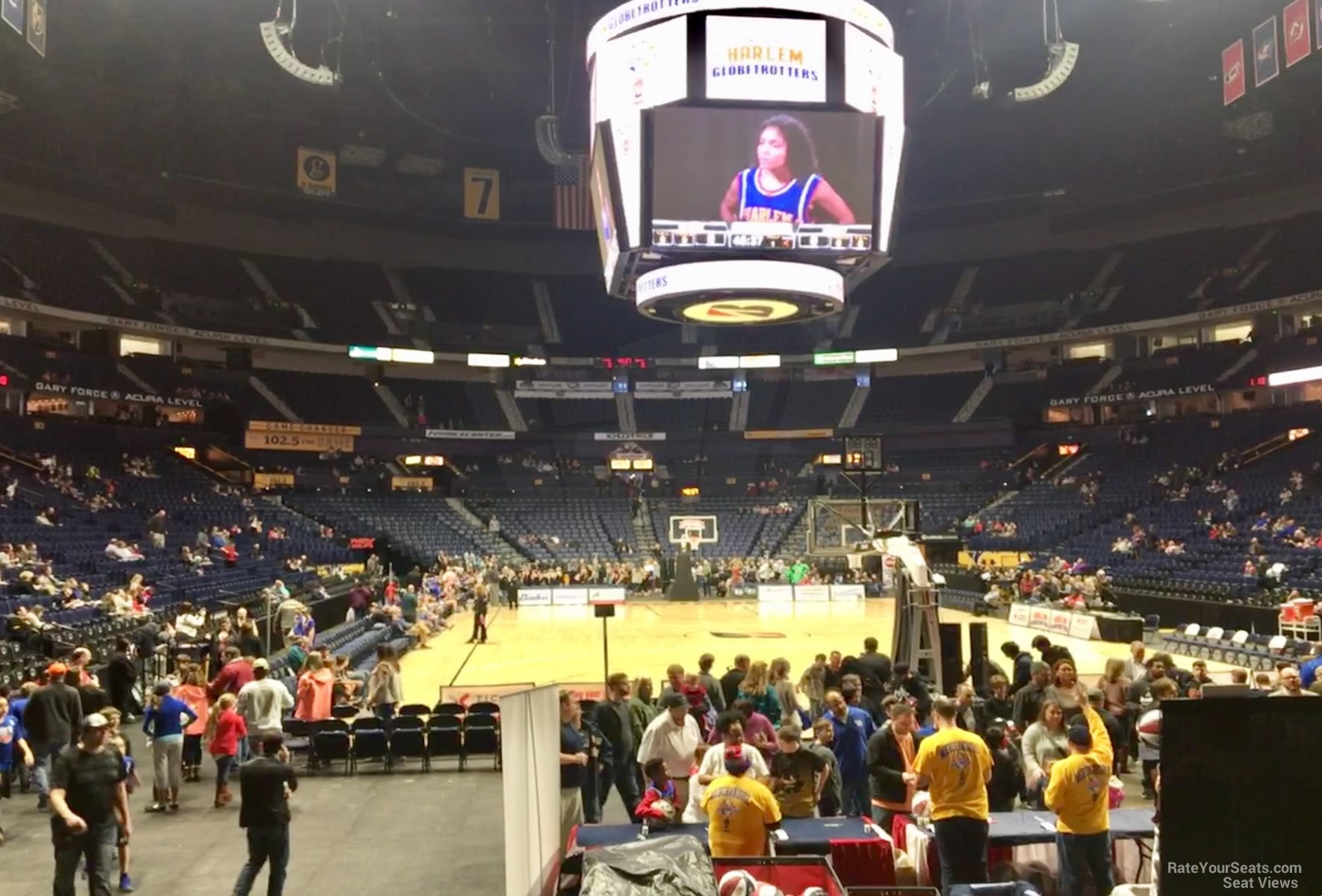 Bridgestone Arena Section 110 Basketball Seating - RateYourSeats.com