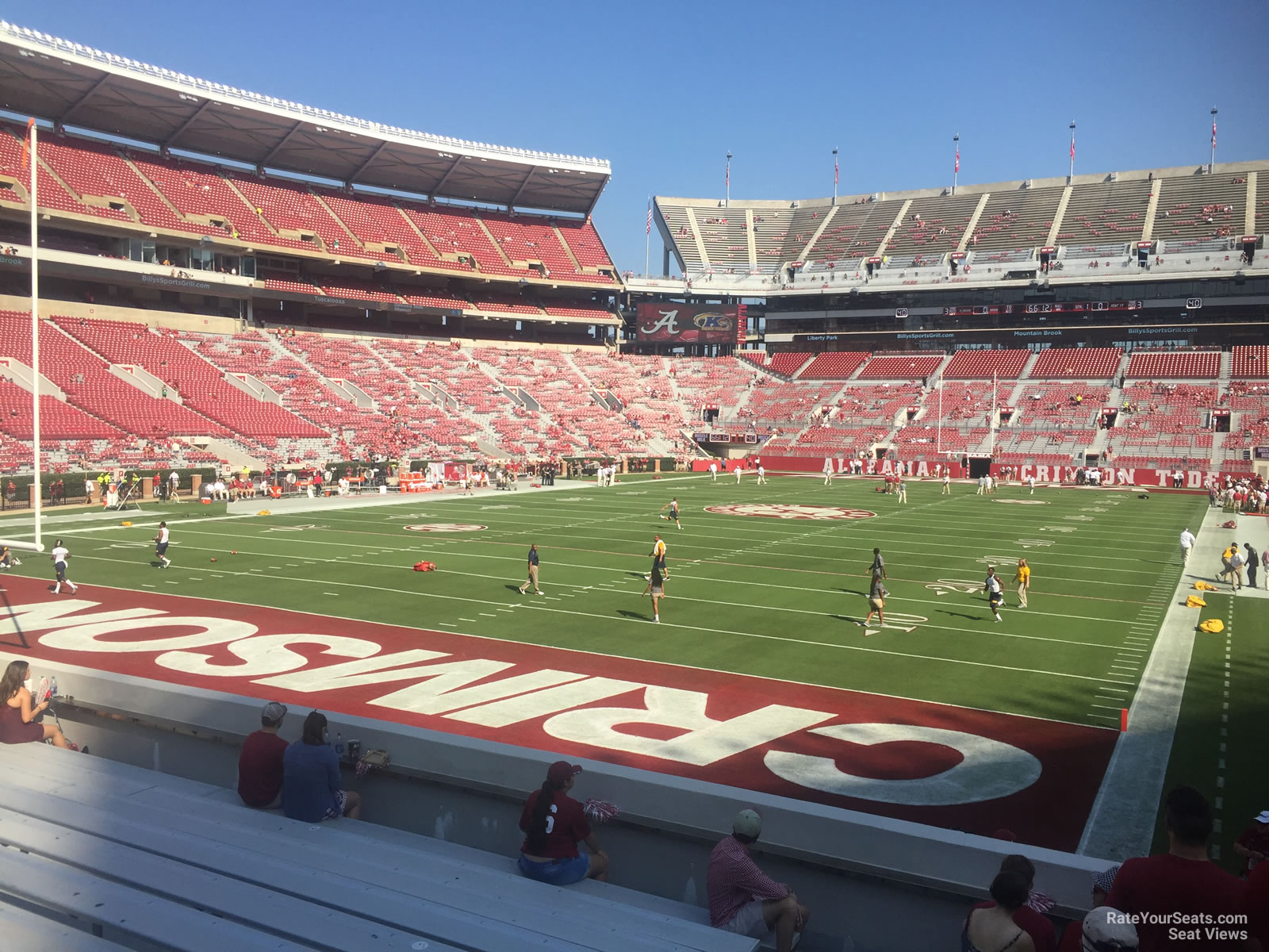 section s3, row 20 seat view  - bryant-denny stadium