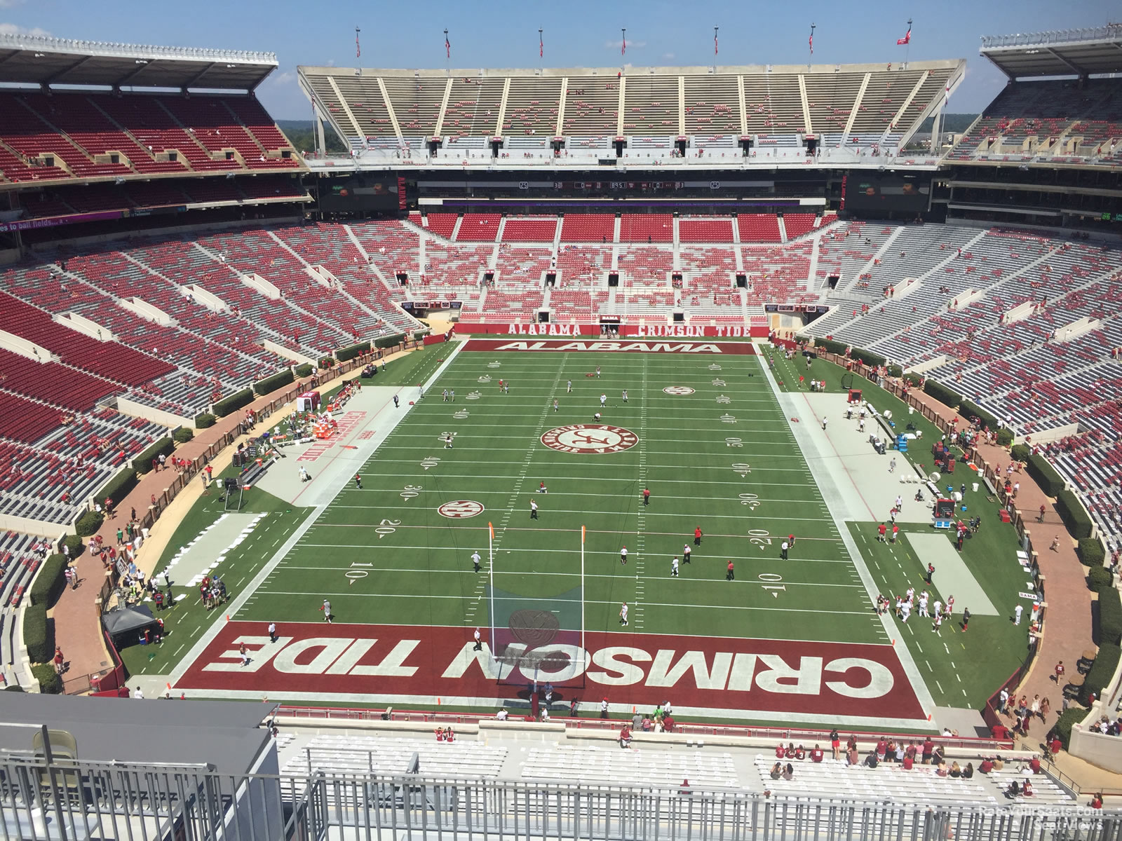 section ss7, row 10 seat view  - bryant-denny stadium