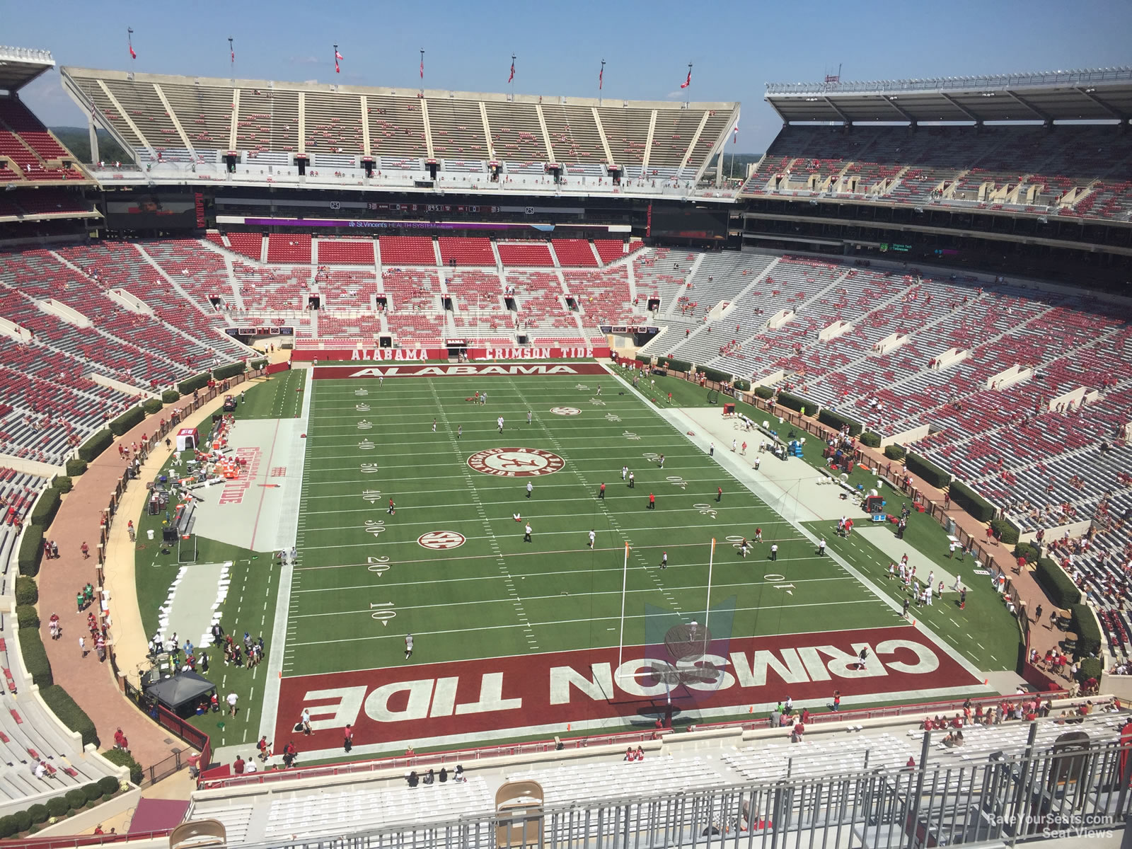 section ss9, row 10 seat view  - bryant-denny stadium