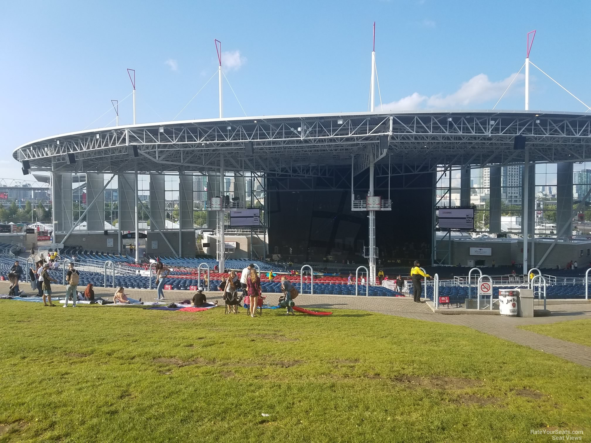 lawn seat view  - budweiser stage