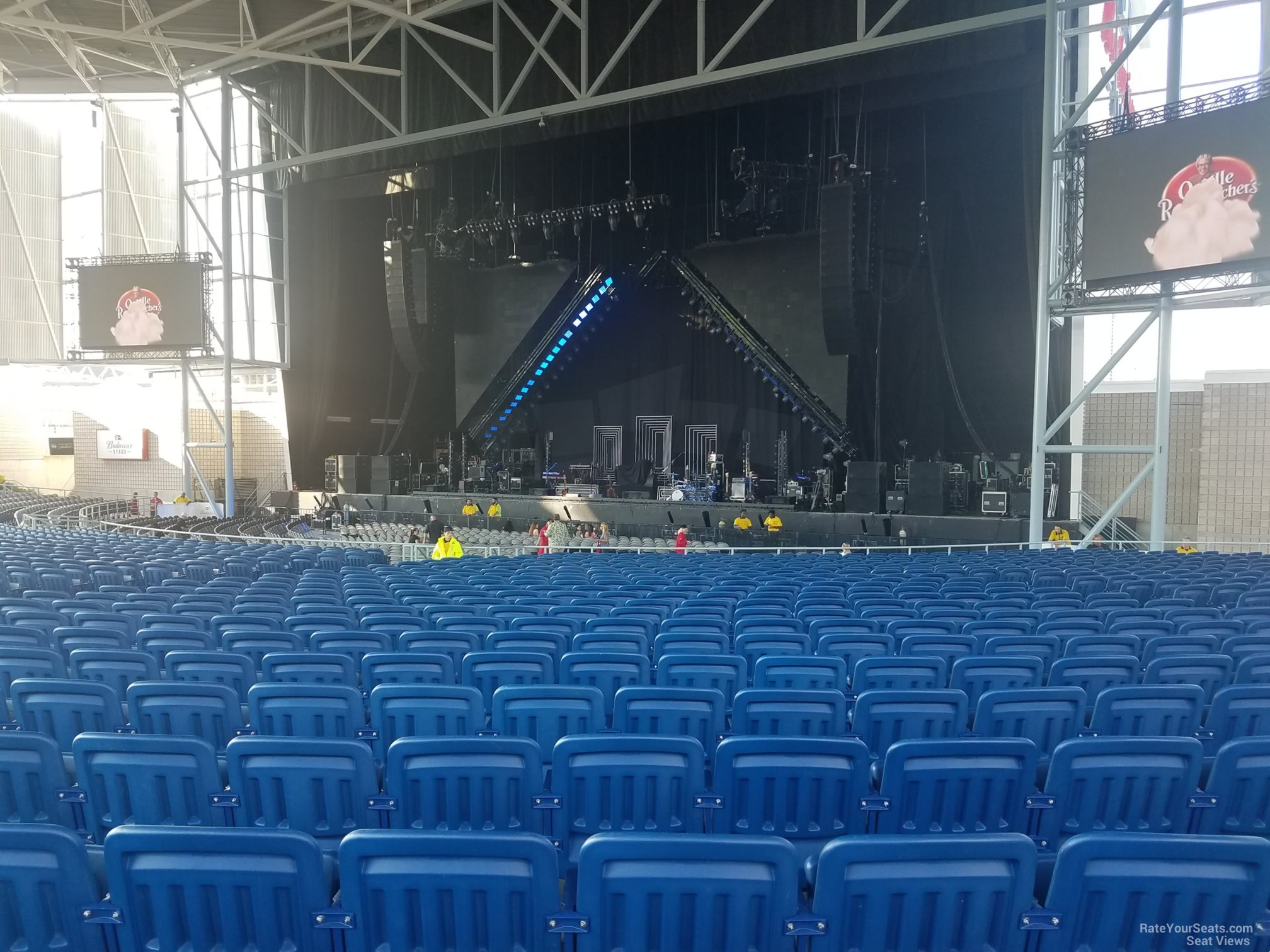 section 201, row zz seat view  - budweiser stage