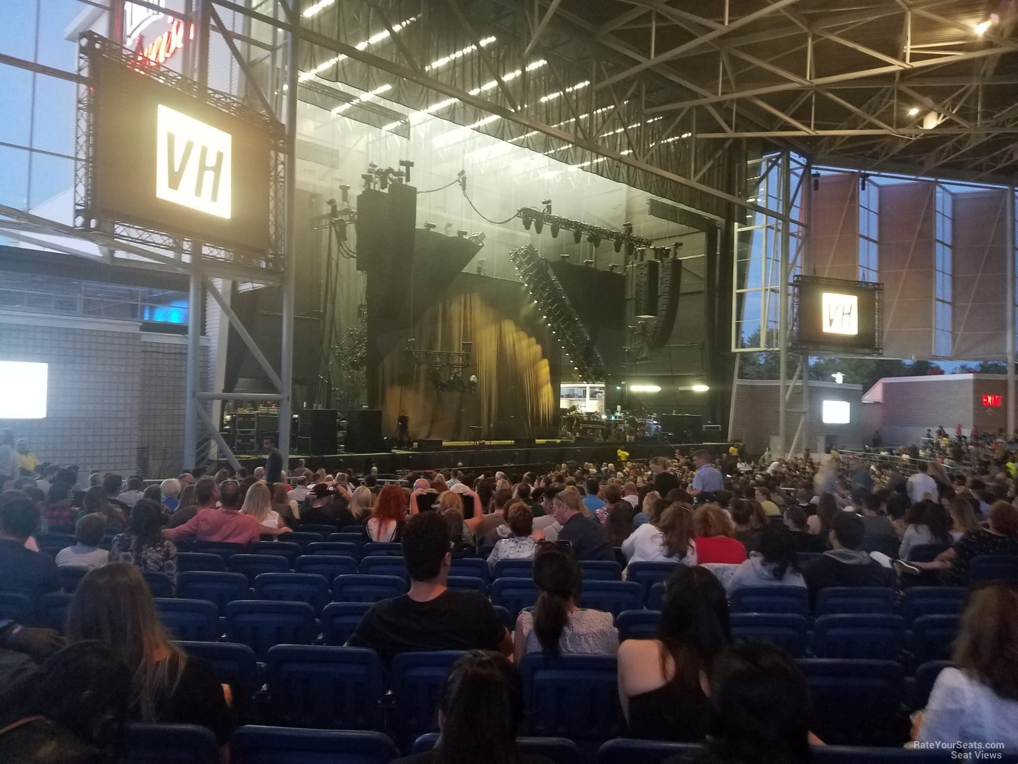 section 203, row zz seat view  - budweiser stage